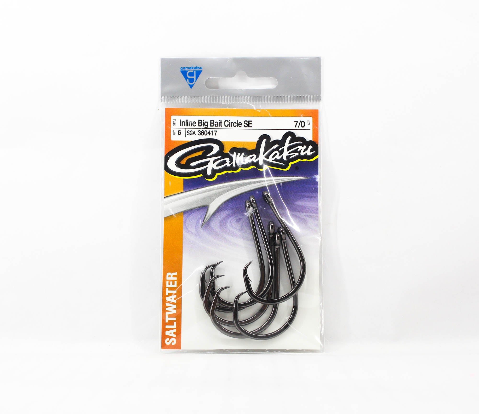 Gamakatsu 360417 Inline Big Bait Circle SE Size 7/0 , 6 Per Pack (2048)