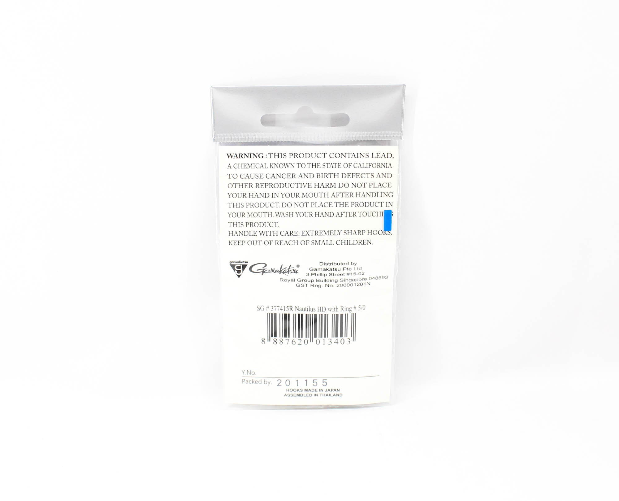 Gamakatsu 377416 Nautilus HD NSB with Ring Size 5/0 , 4 per pack (3403)