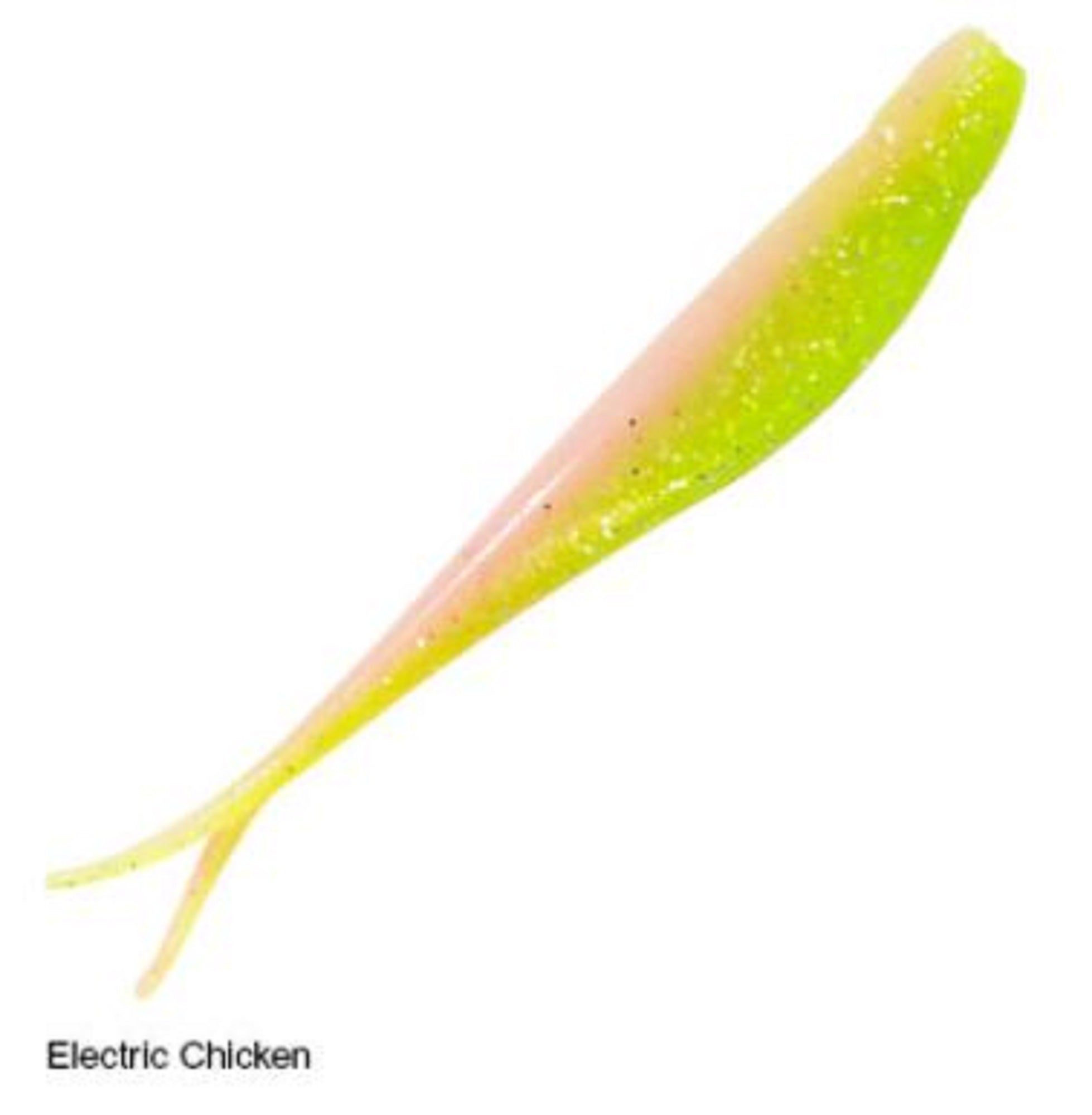Zman Soft Lure Jerk ShadZ 4 Inch 5/Pack Electric Chicken (4414)