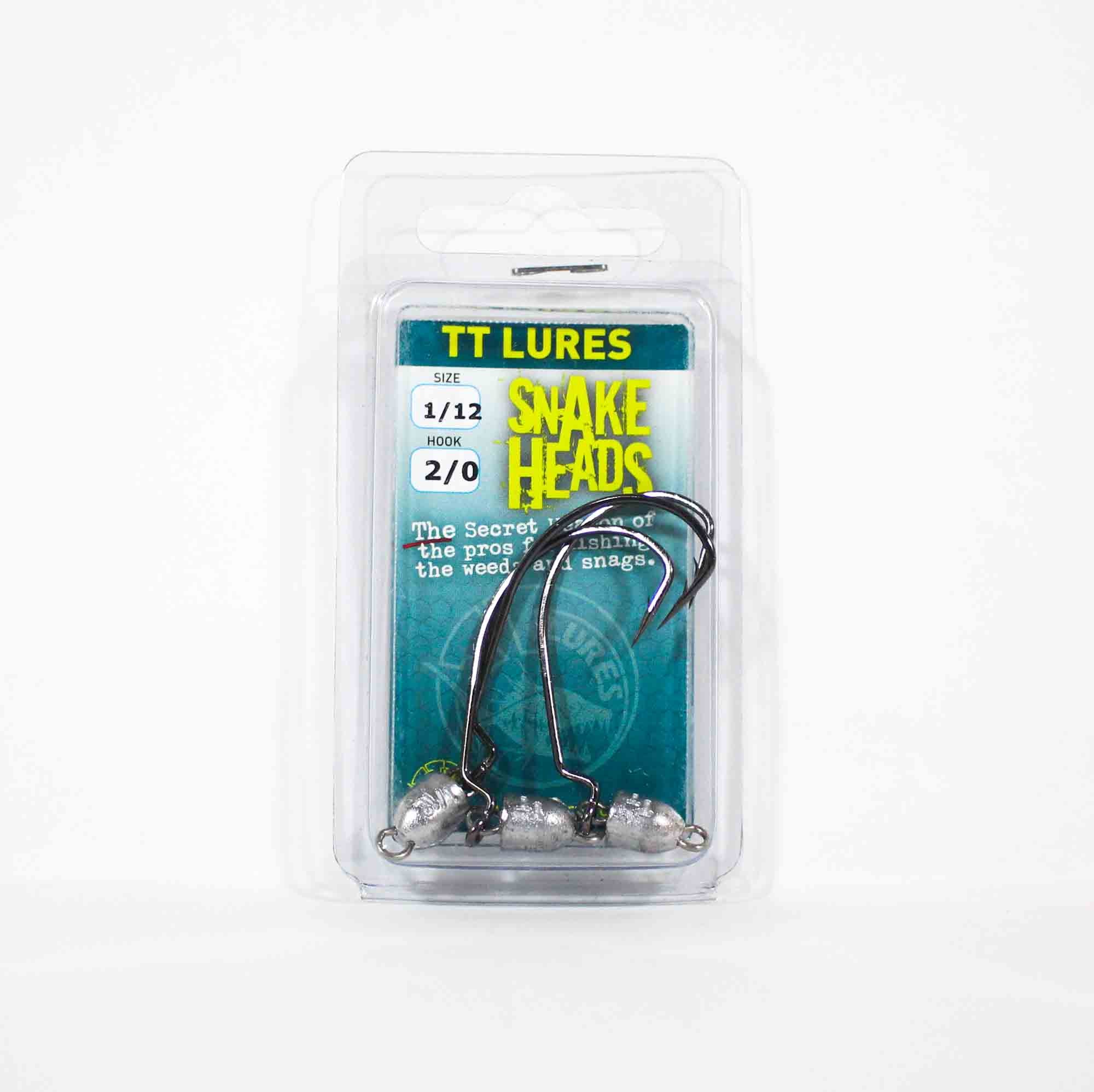Tackle Tactics TT Snake Head Jig Head 1/12 oz 2/0 XH 3/pack (0589)