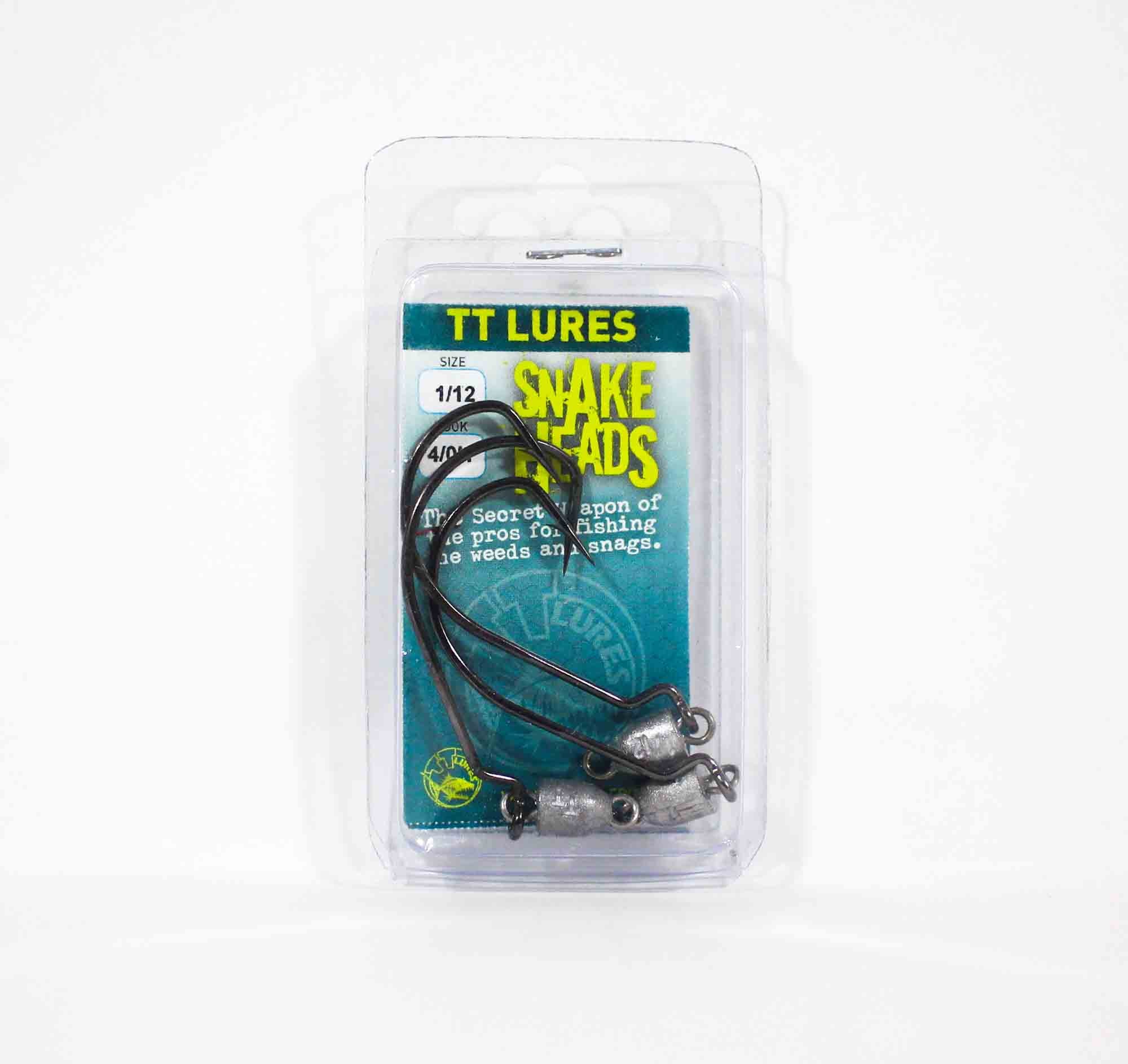 Tackle Tactics TT Snake Head Jig Head 1/12 oz 4/0 XH 3/pack (0596)