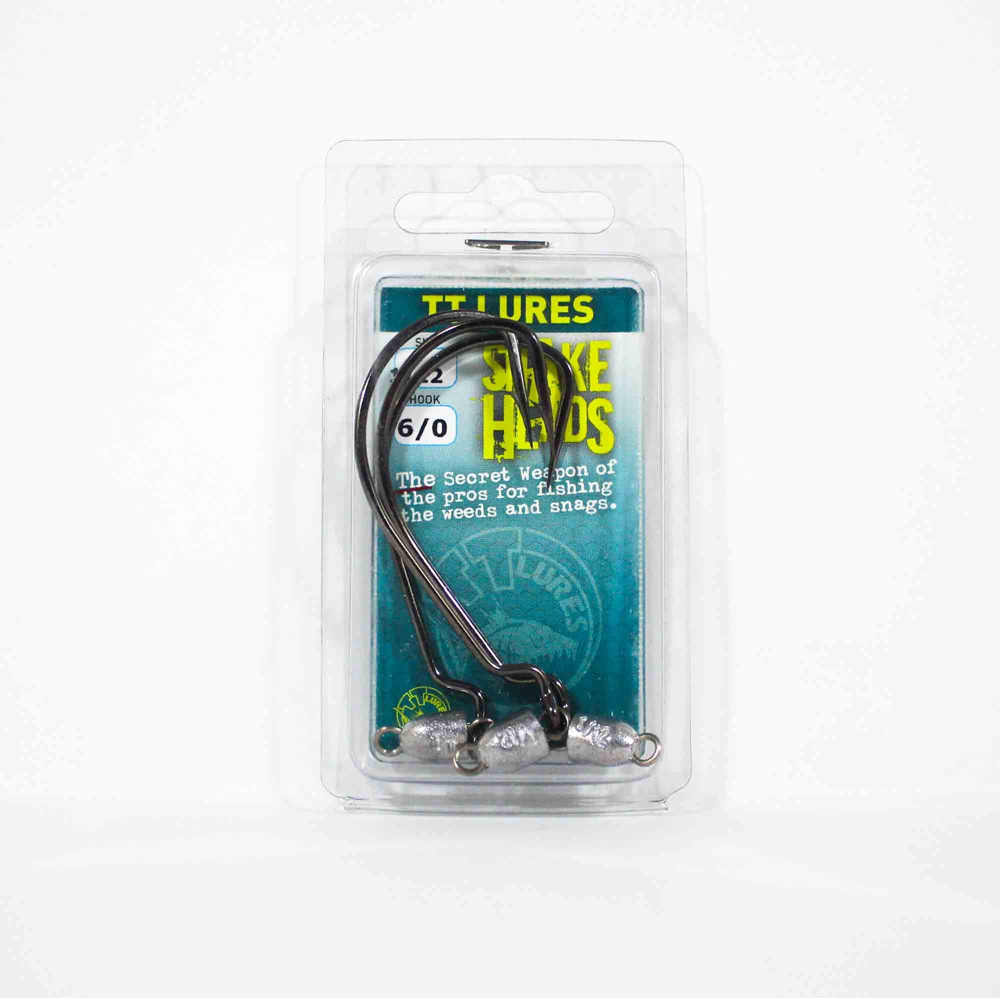 Tackle Tactics TT Snake Head Jig Head 1/12 oz 6/0 XH 3/pack (0602)