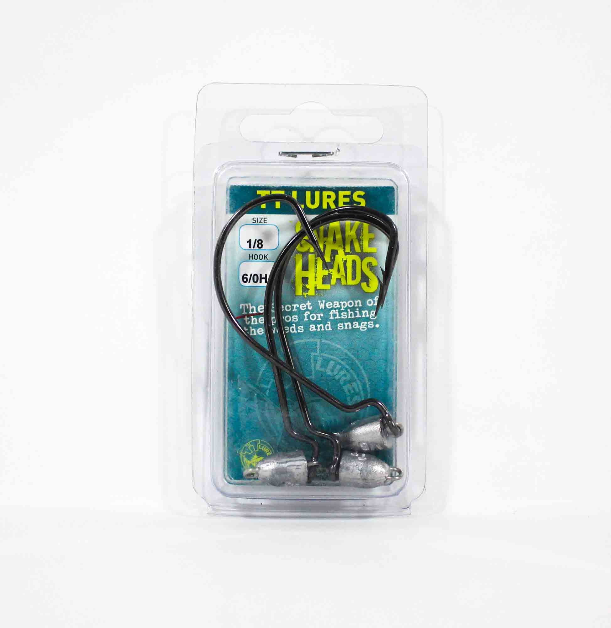 Tackle Tactics TT Snake Head Jig Head 1/8 oz 6/0 XH 3/pack (0633)