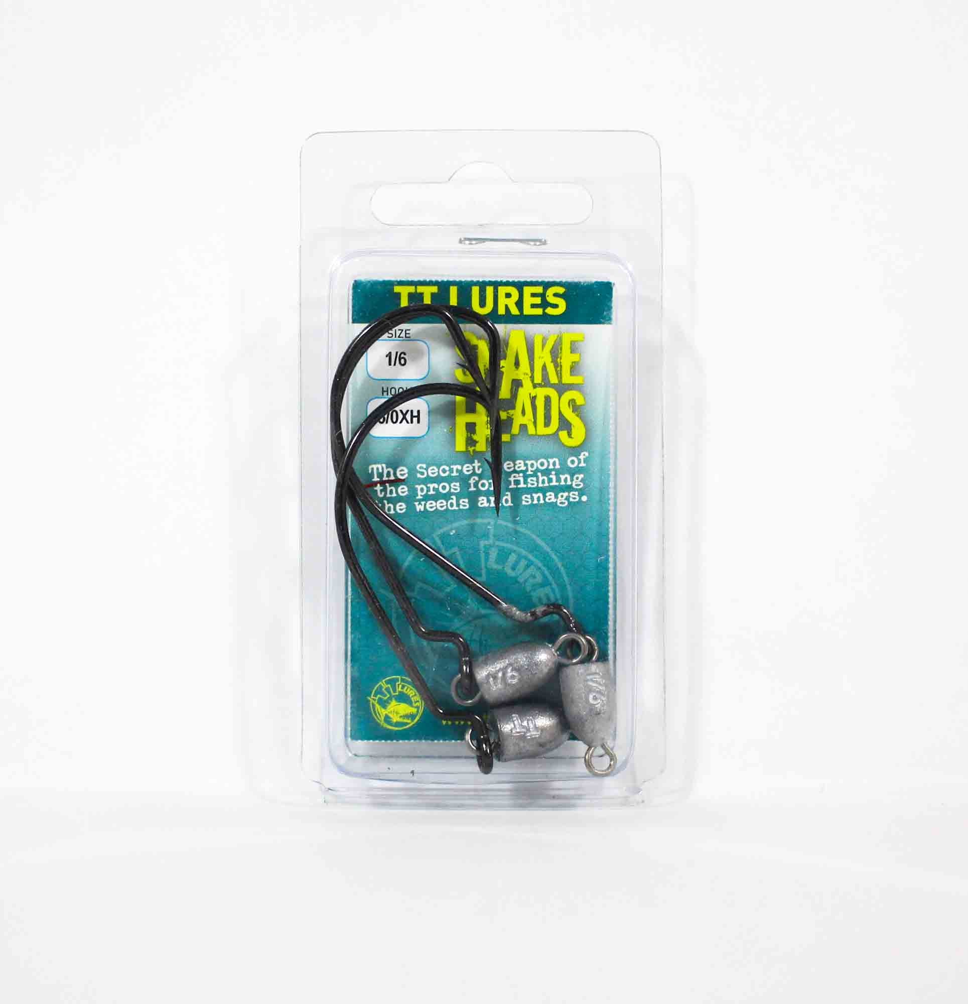 Tackle Tactics TT Snake Head Jig Head 1/6 oz 6/0 XH 3/pack (0701)