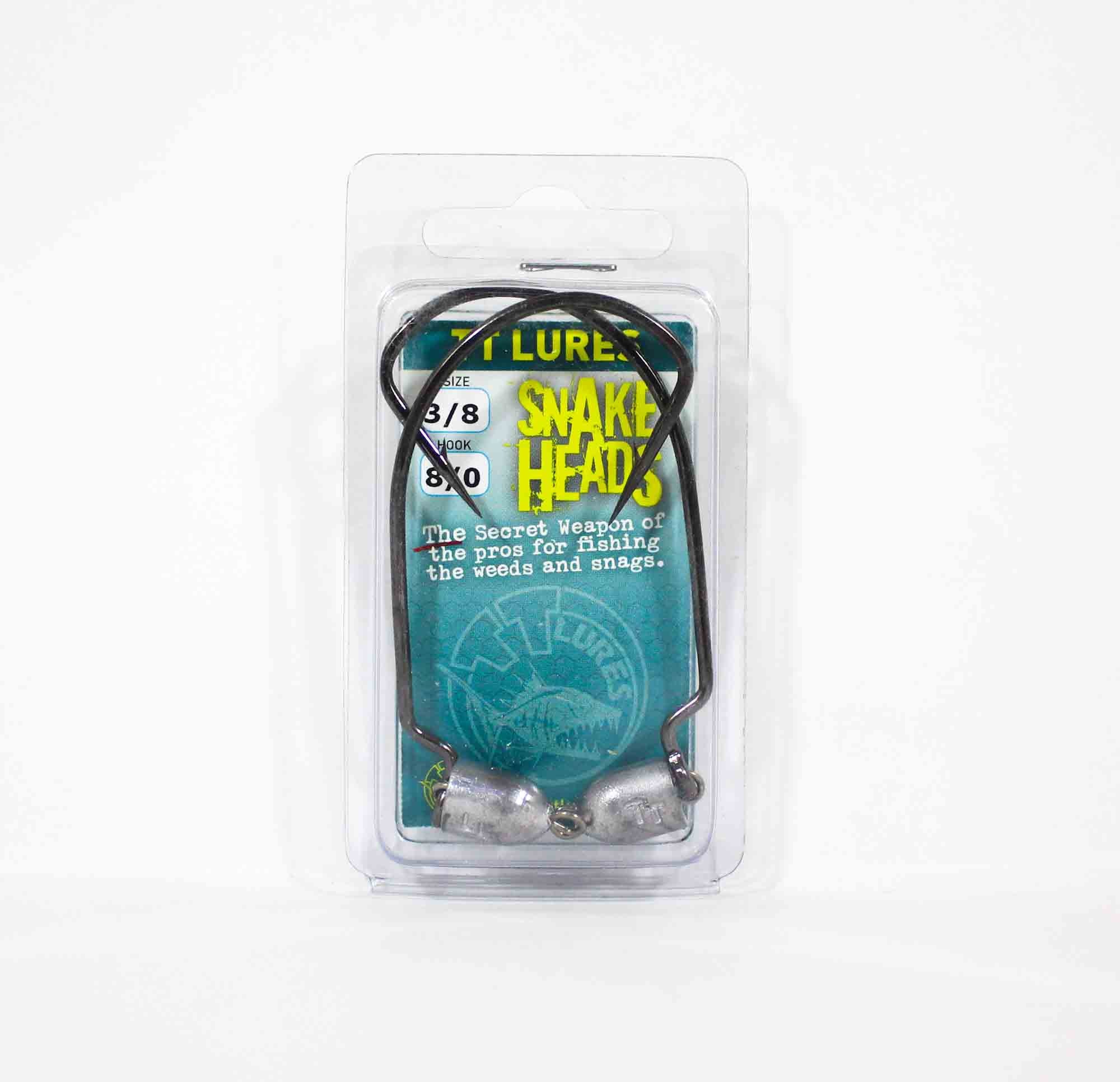 Tackle Tactics TT Snake Head Jig Head 3/8 oz 8/0 XH 2/pack (0756)