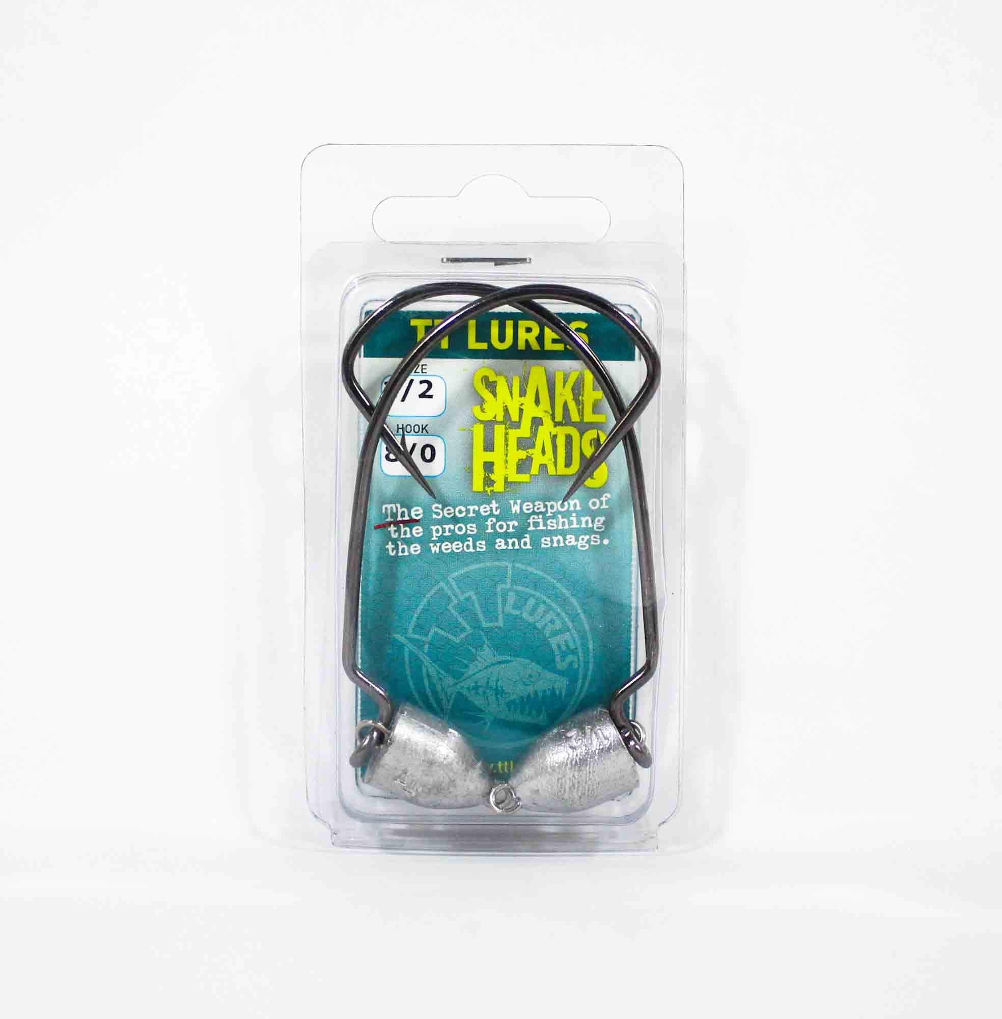 Tackle Tactics TT Snake Head Jig Head 1/2 oz 8/0 XH 2/pack (0787)