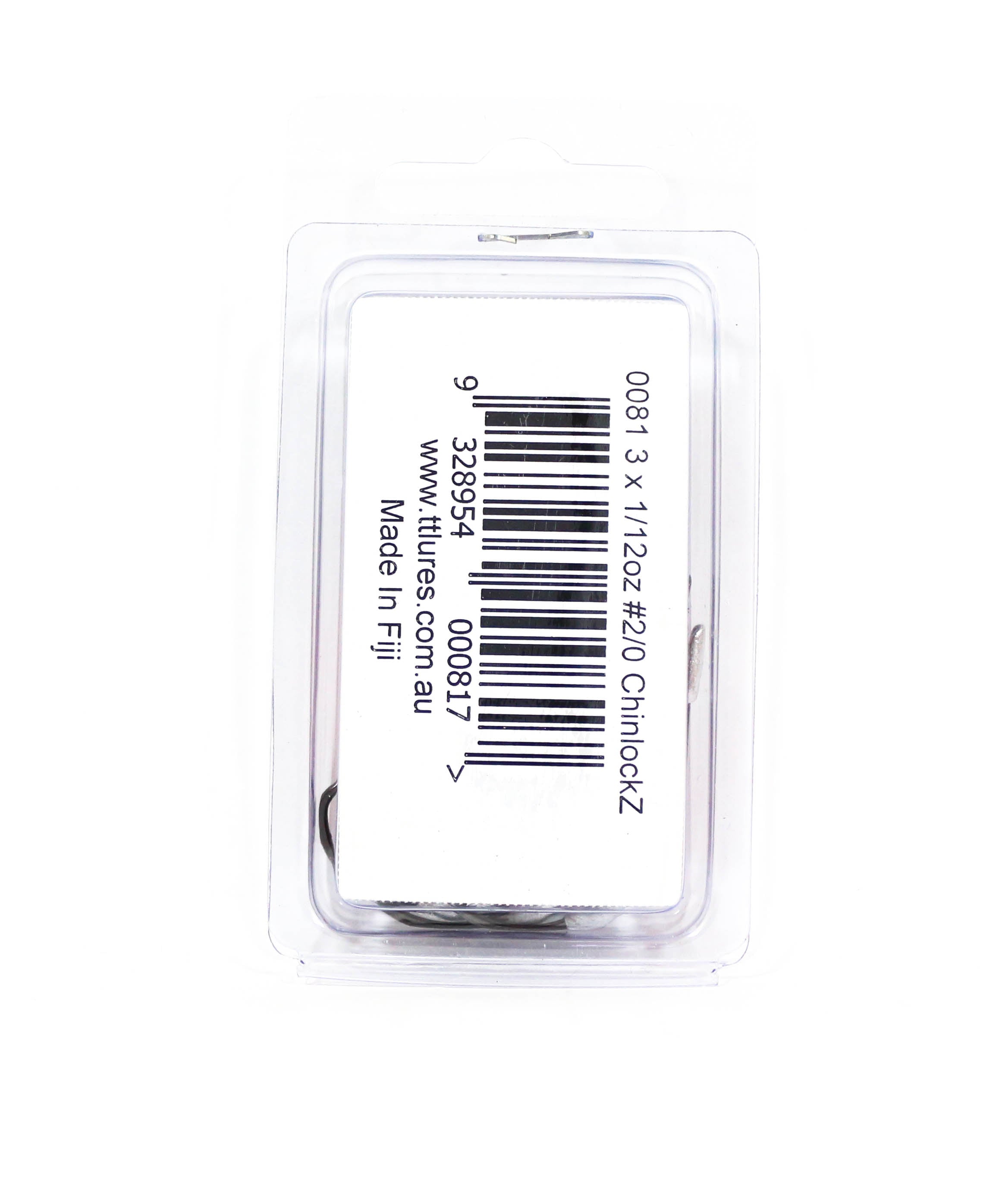 Tackle Tactics TT ChinlockZ SWS Weighted Worm Hook 1/12 oz 2/0 3/pk (0817)