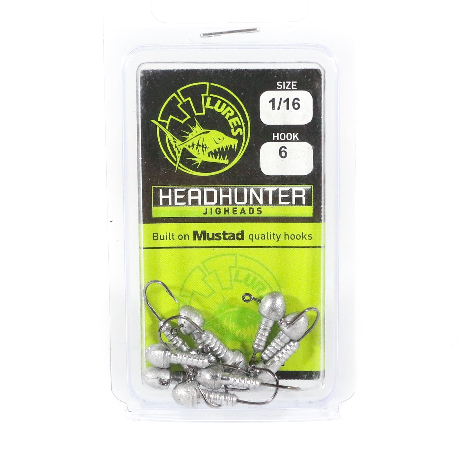 Tackle Tactics TT Head Hunter Jig Head 1/16 oz 6 10/pack (1036)