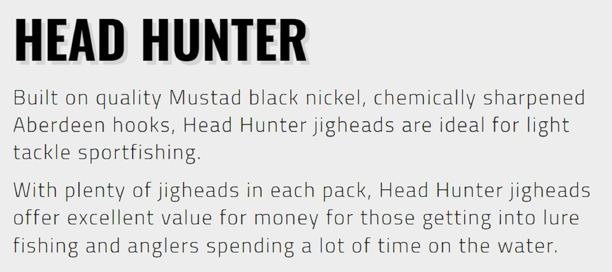 Tackle Tactics TT Head Hunter Jig Head 1/8 oz 2/0 8/pack (1128)