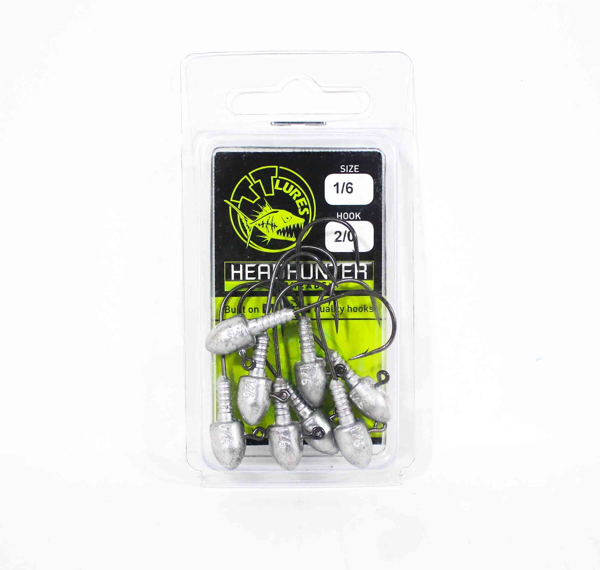 Tackle Tactics TT Head Hunter Jig Head 1/6 oz 2/0 8/pack (1159)