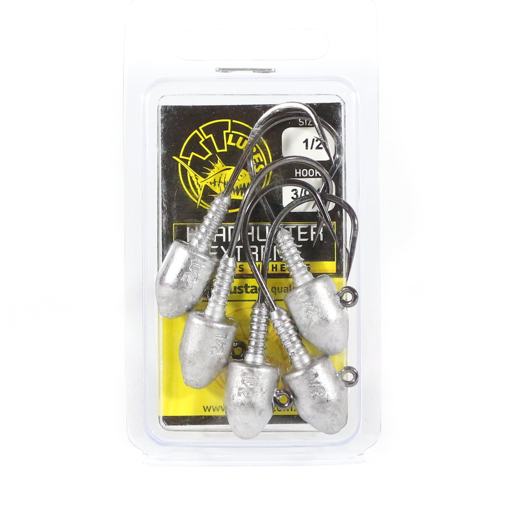Tackle Tactics TT Head Hunter Extreme Jig Head 1/2 oz 3/0 XH 5/pack (1333)
