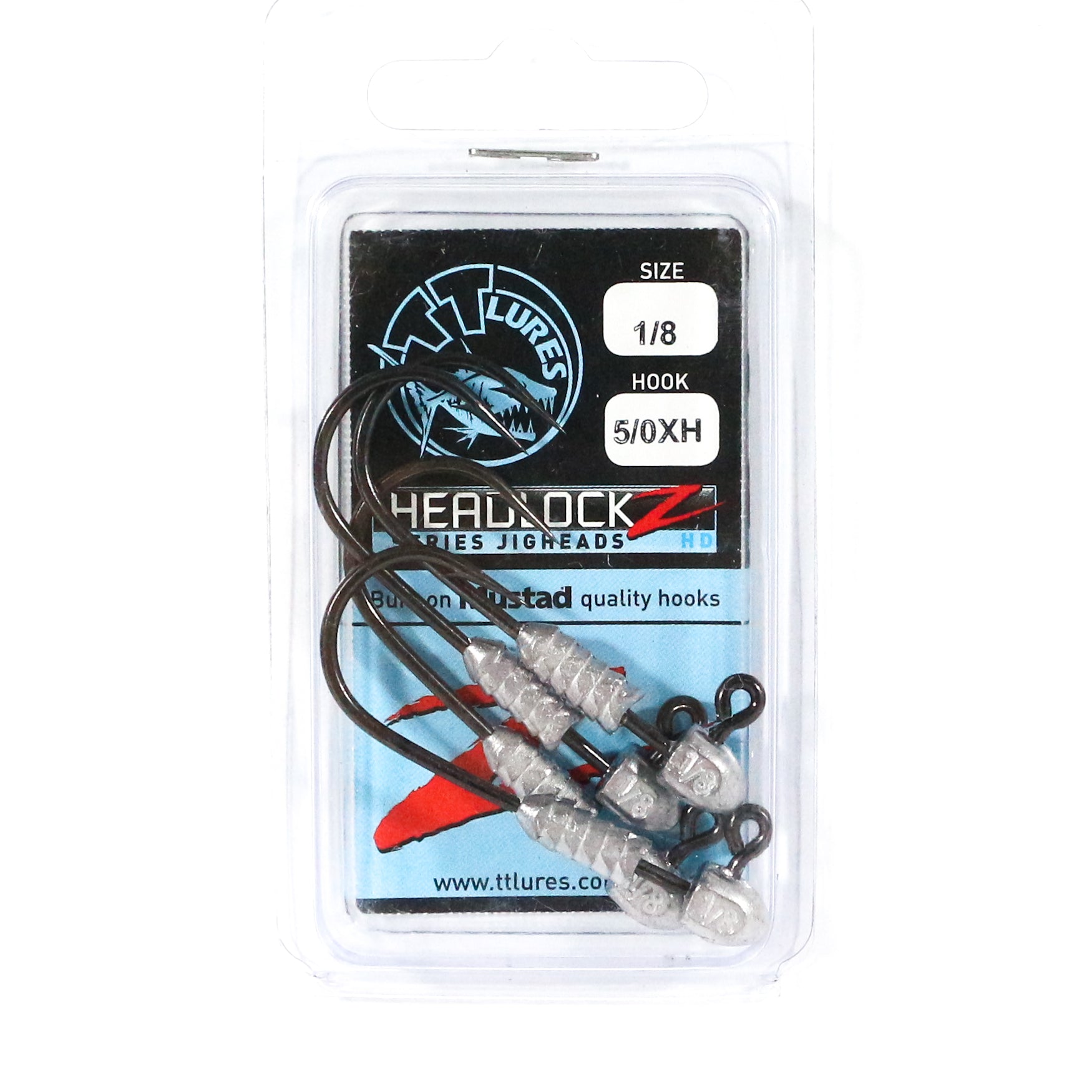 Tackle Tactics TT Headlockz HD Jig Head 1/8 oz 5/0 XH 4/pack (3047)
