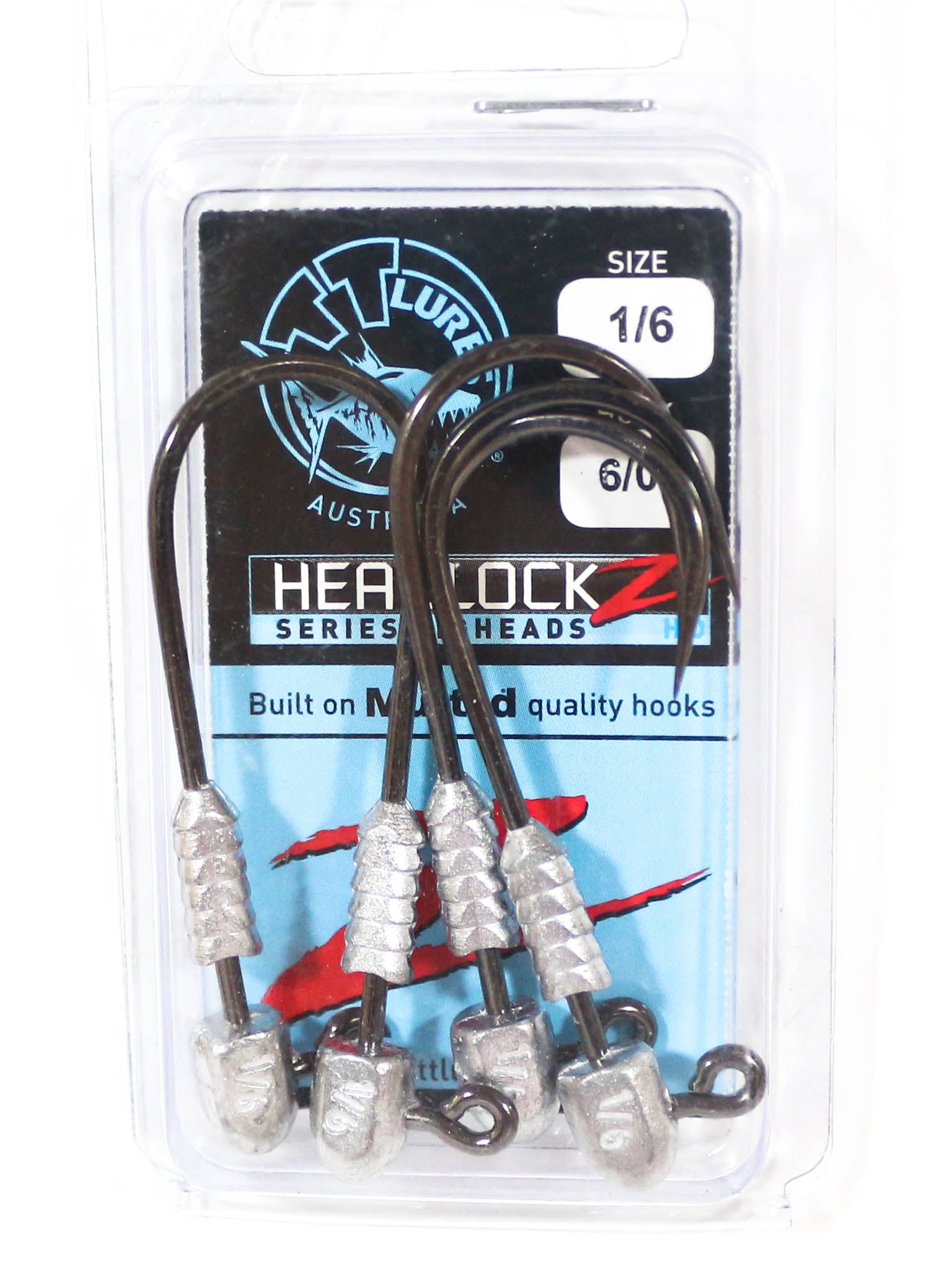 Tackle Tactics TT Headlockz HD Jig Head 1/6 oz 6/0 4/pack (3108)