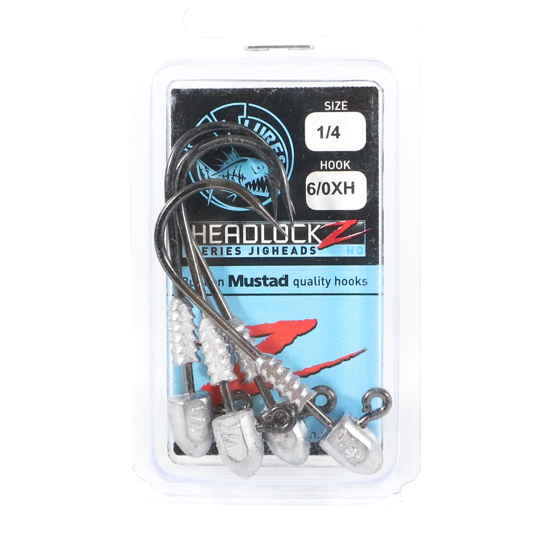 Tackle Tactics TT Headlockz HD Jig Head 1/4 oz 6/0 XH 4/pack (3153)