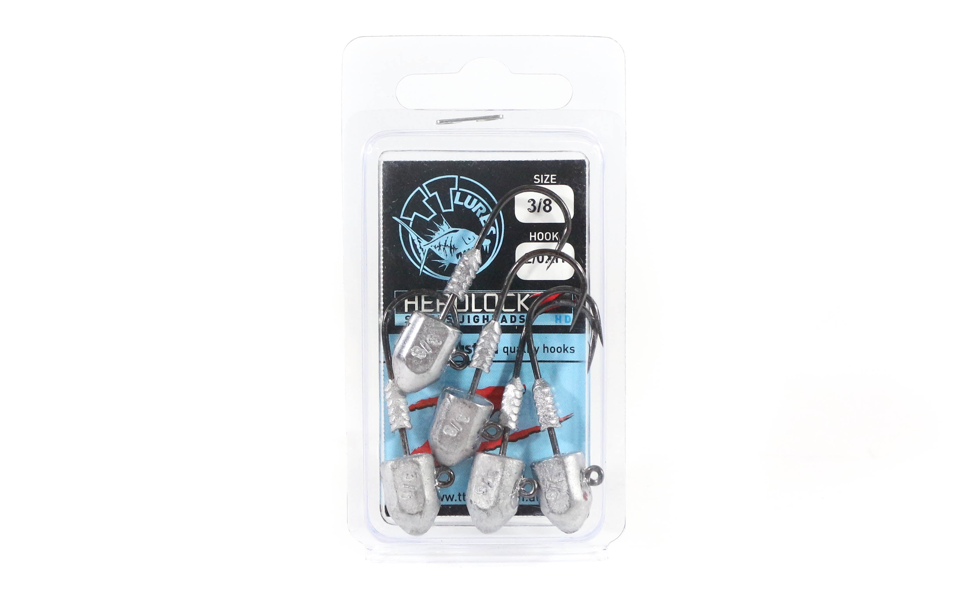 Tackle Tactics TT Headlockz HD Jig Head 3/8 oz 2/0 XH 5/pack (3160)