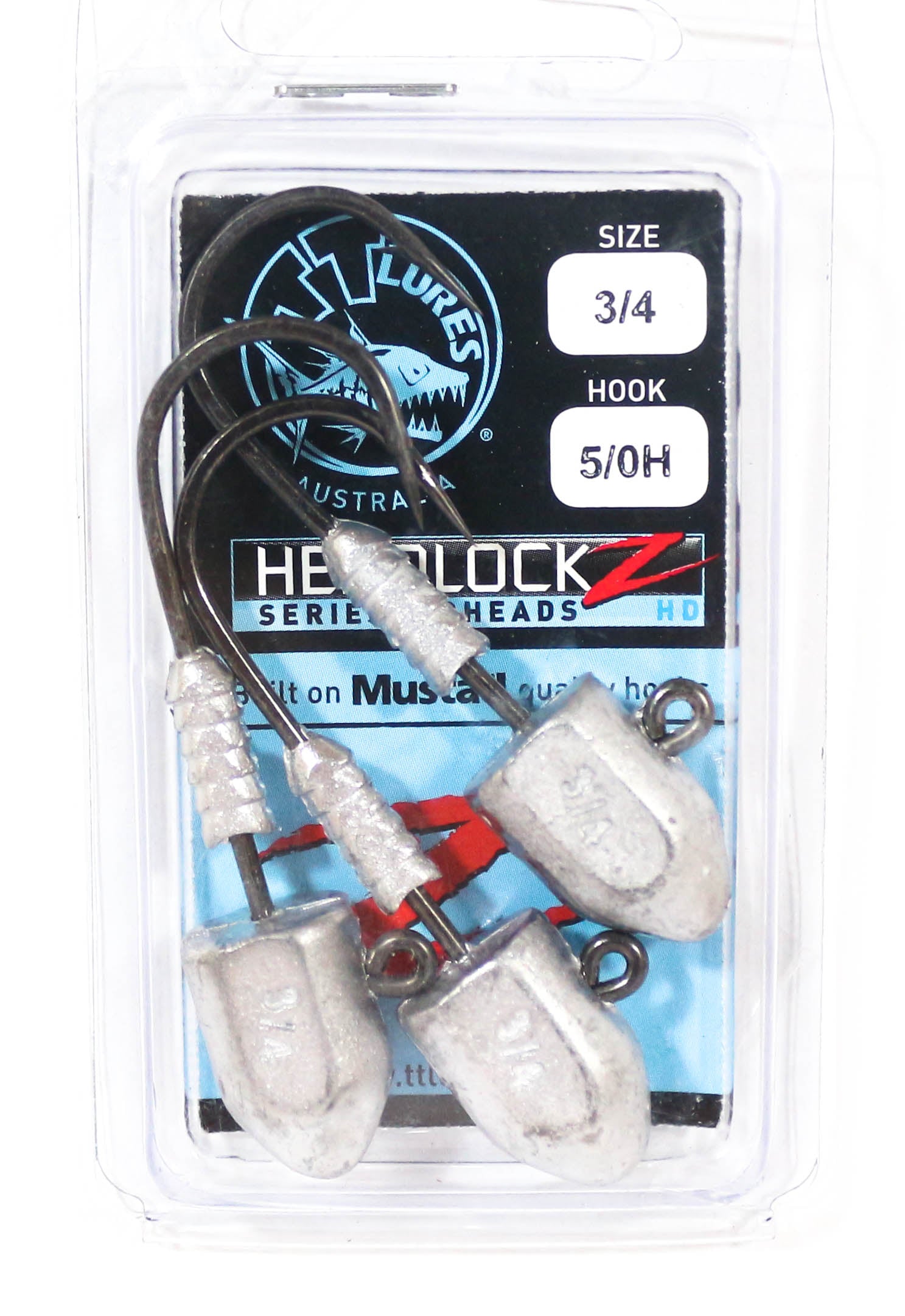 Tackle Tactics TT Headlockz HD Jig Head 3/4 oz 5/0 3/pack (3238)