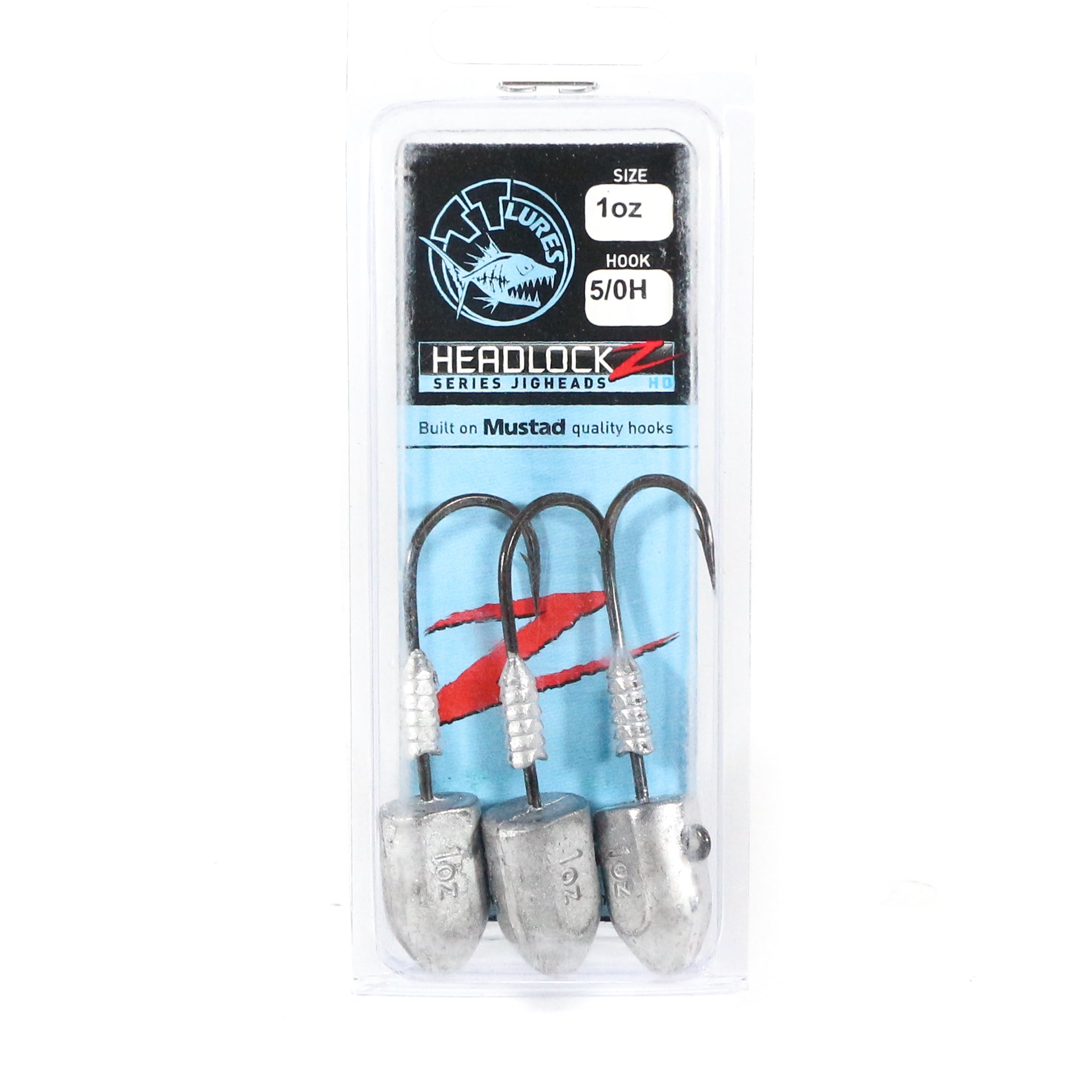 Tackle Tactics TT Headlockz HD Jig Head 1 oz 5/0 H 3/pack (3252)