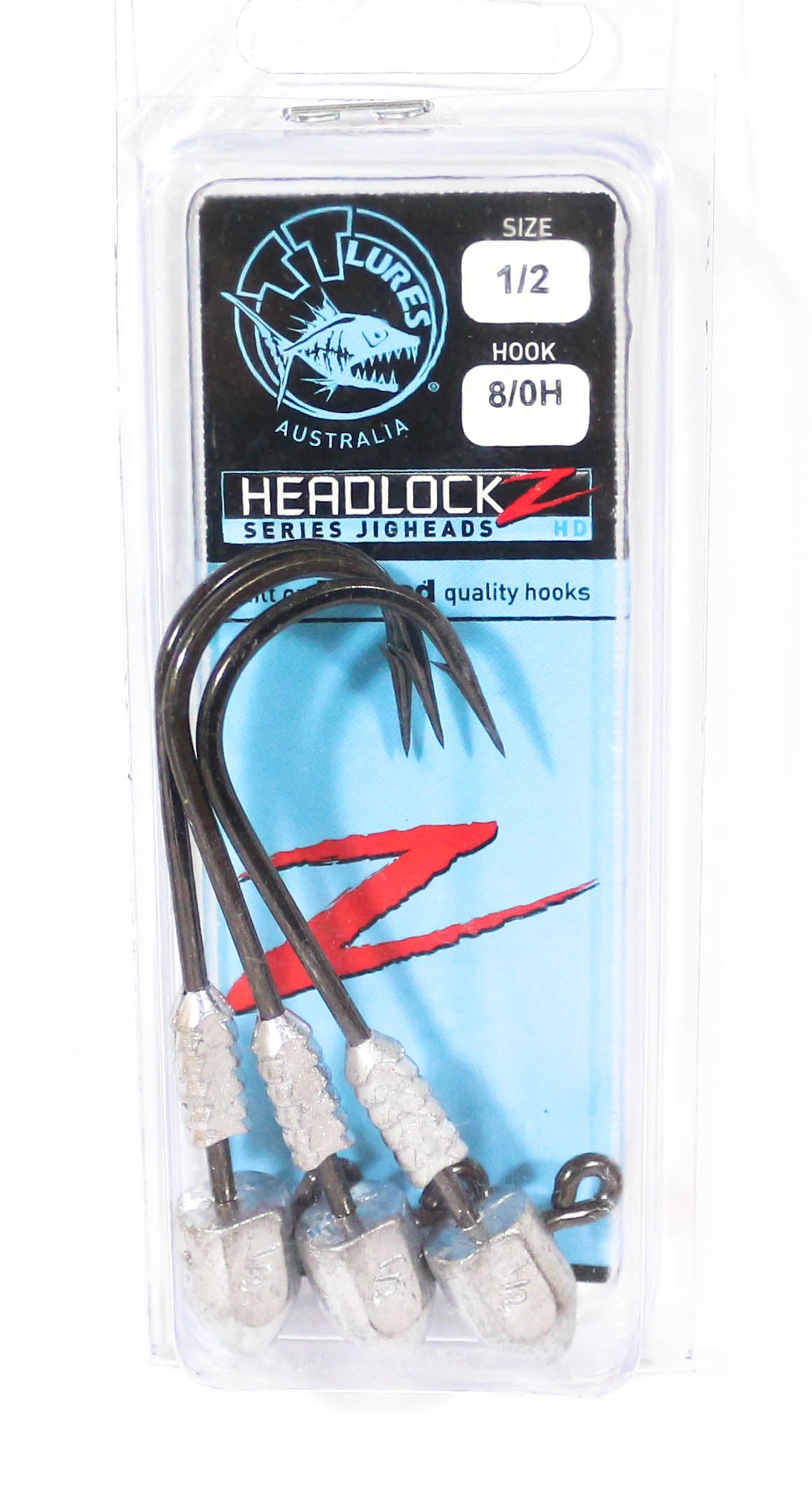 Tackle Tactics TT Headlockz HD Jig Head 1/2 oz 8/0 3/pack (3290)