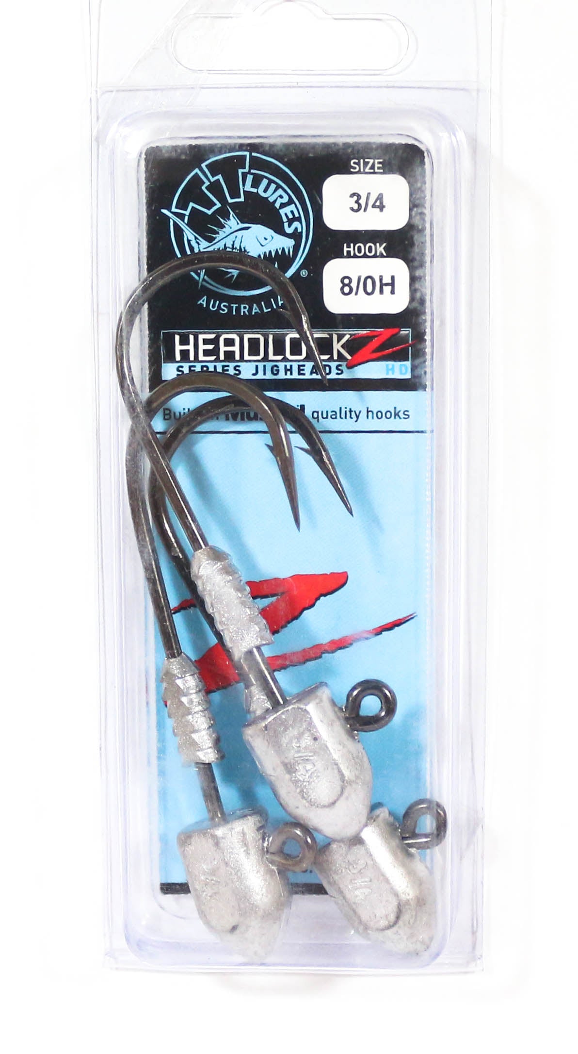 Tackle Tactics TT Headlockz HD Jig Head 3/4 oz 8/0 3/pack (3313)