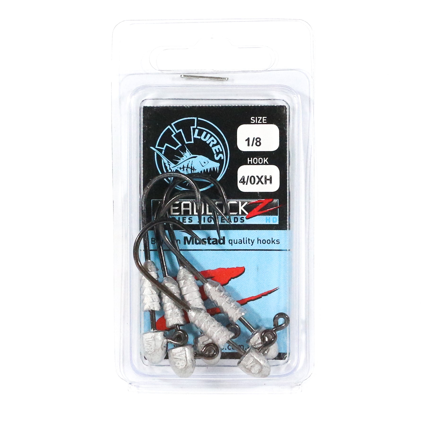 Tackle Tactics TT Headlockz HD Jig Head 1/8 oz 4/0 XH 5/pack (3399)