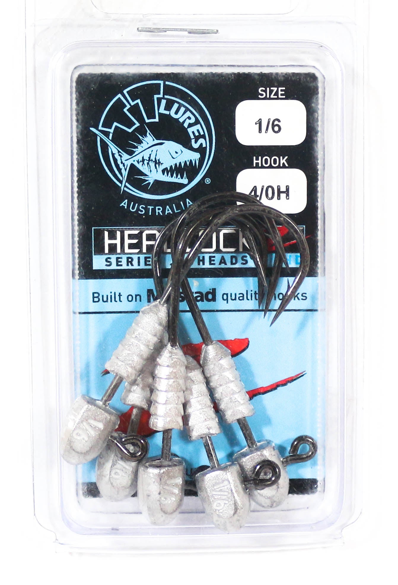 Tackle Tactics TT Headlockz HD Jig Head 1/6 oz 4/0 H 5/pack (3405)