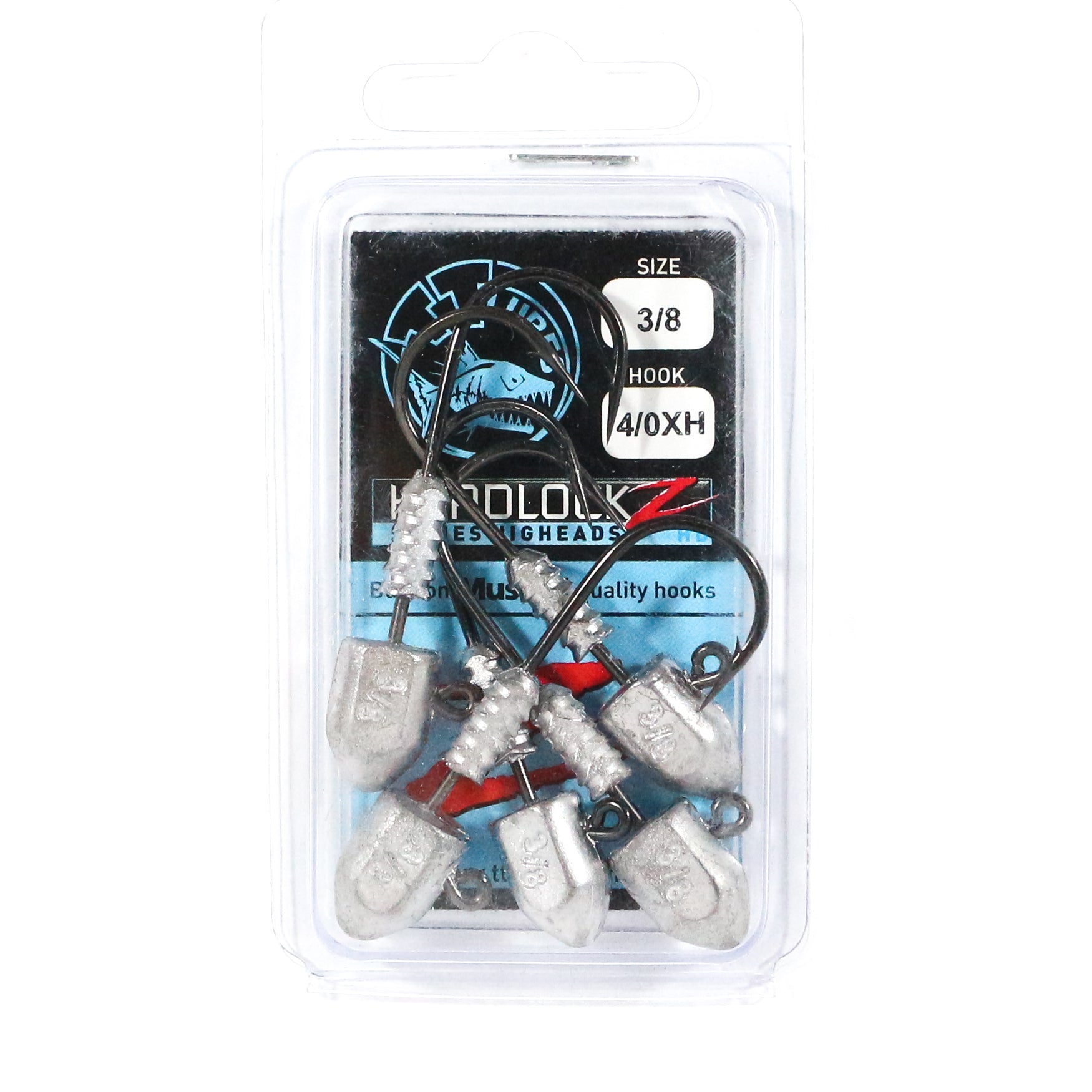 Tackle Tactics TT Headlockz HD Jig Head 3/8 oz 4/0 XH 5/pack (3429)