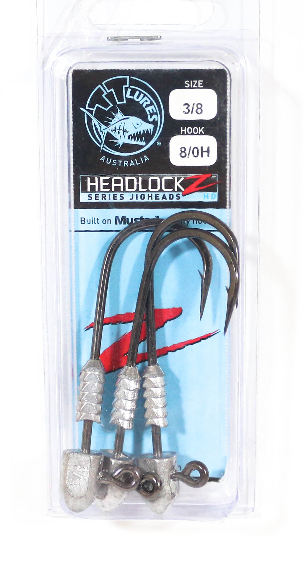 Tackle Tactics TT Headlockz HD Jig Head 3/8 oz 8/0 3/pack (3467)
