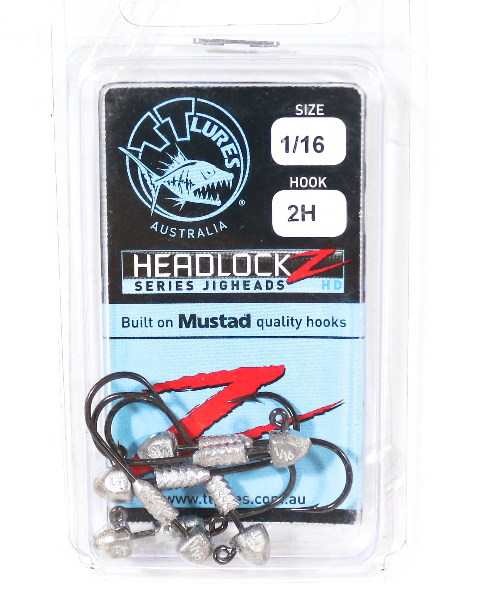 Tackle Tactics TT Headlockz HD Jig Head 1/16 oz 2 6/pack (3528)