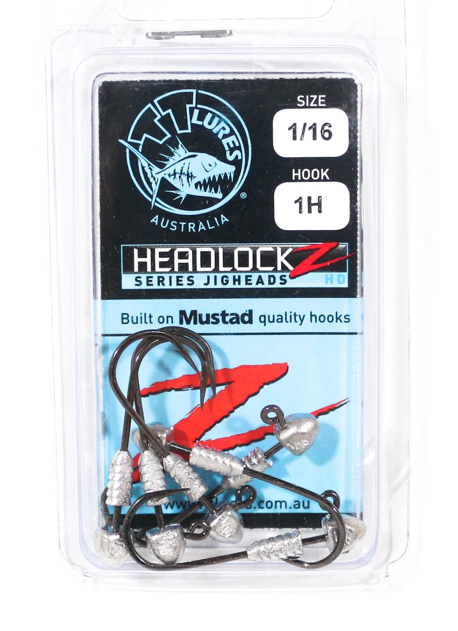 Tackle Tactics TT Headlockz HD Jig Head 1/16 oz 1 6/pack (3535)