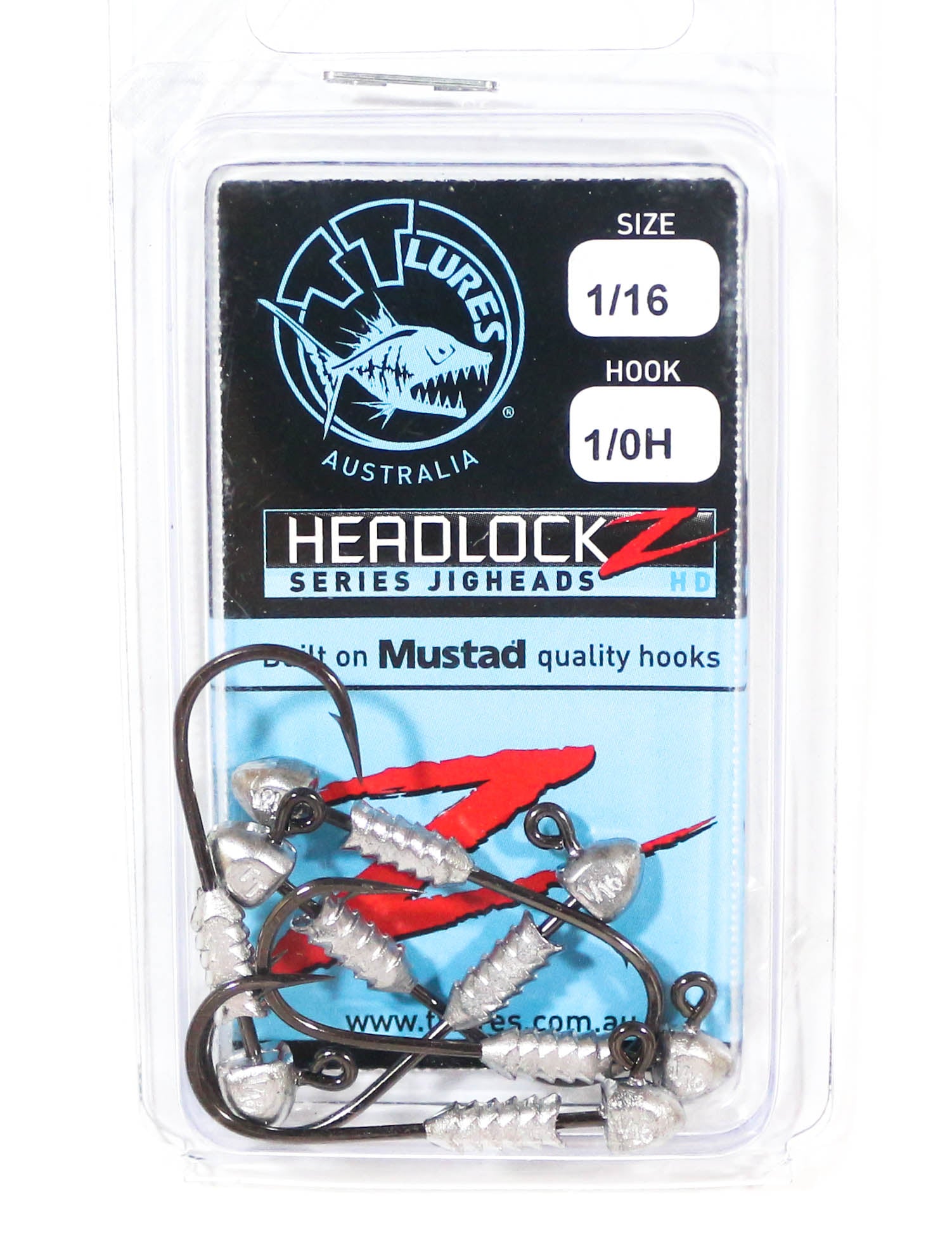 Tackle Tactics TT Headlockz HD Jig Head 1/16 oz 1/0 6/pack (3542)