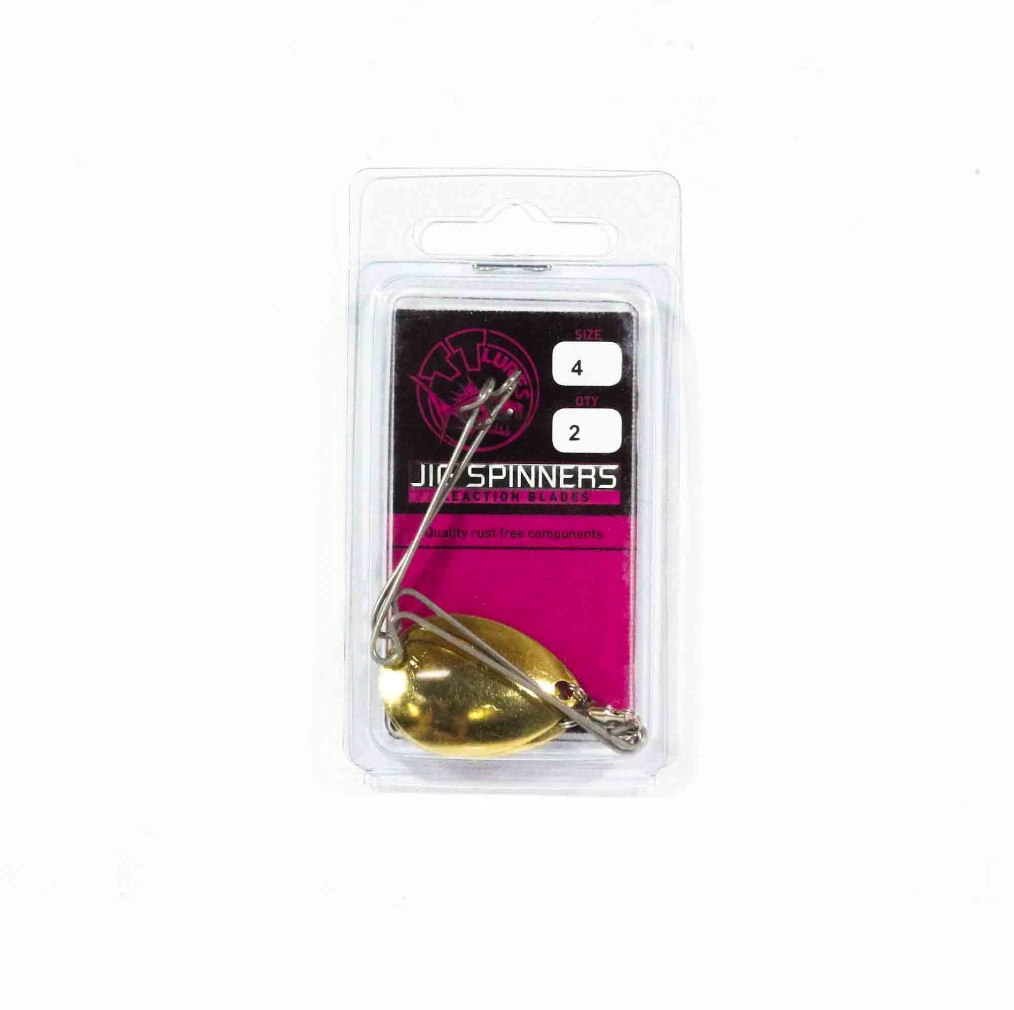 Tackle Tactics Jig Spinner HD Small Frame Size 4 Gold Colorado (5225)