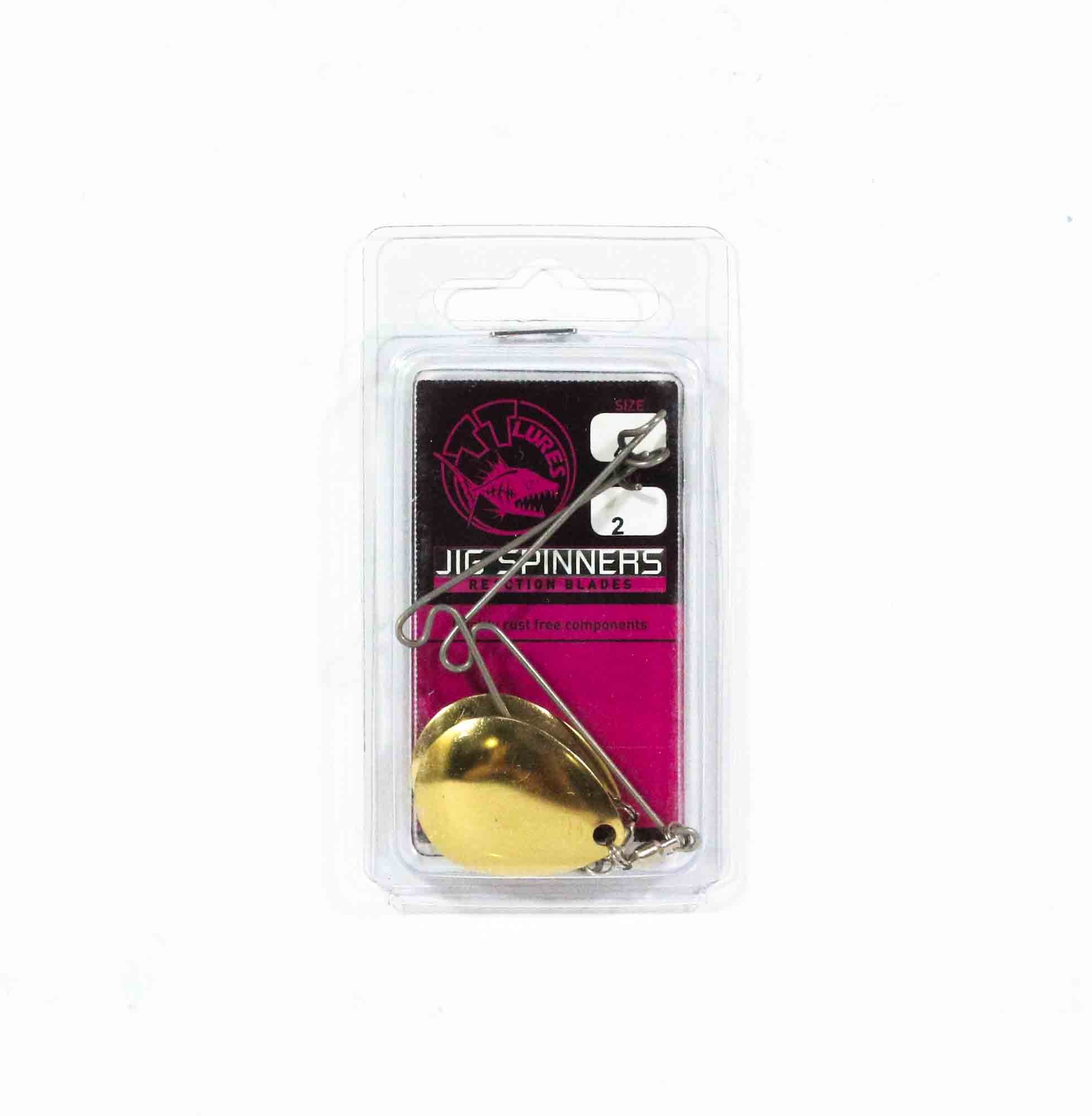 Tackle Tactics Jig Spinner HD Mid Frame Size 4 Gold Colorado (5232)