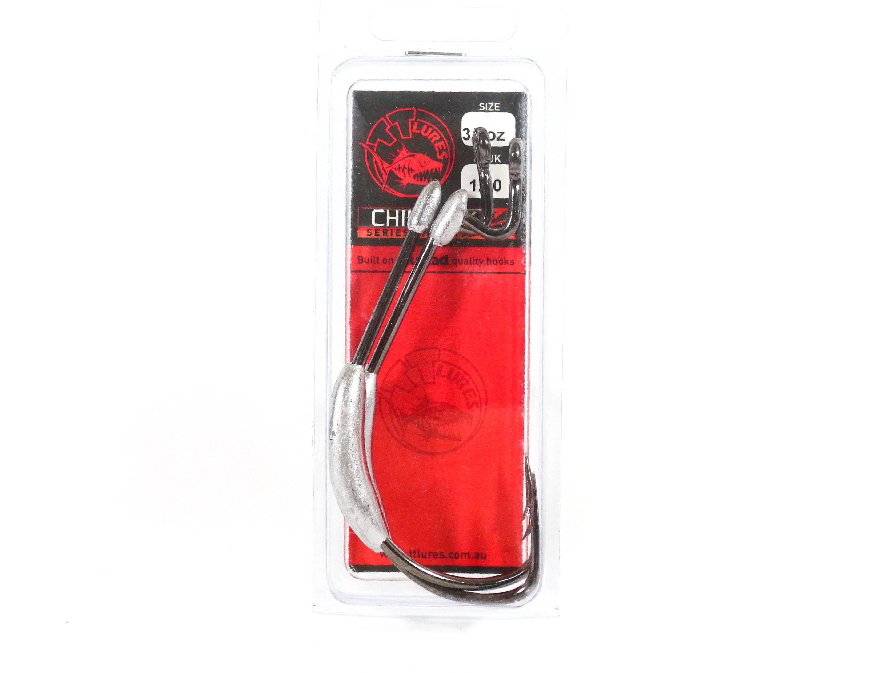 Tackle Tactics TT ChinlockZ Weighted Worm Hook 3/4 oz 12/0 2/pack (5454)