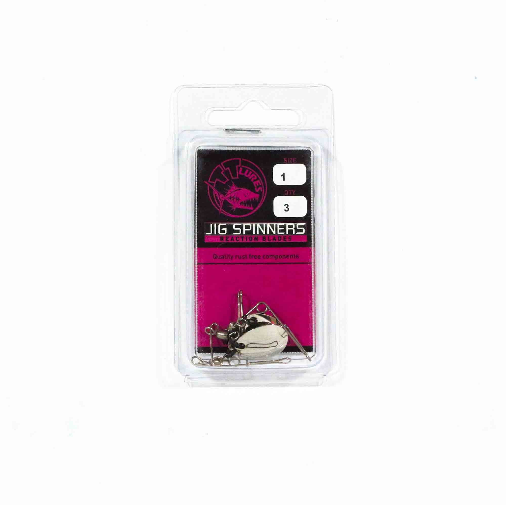 Tackle Tactics Jig Spinner Size 1 3/pack Nickel Colorado (5799)