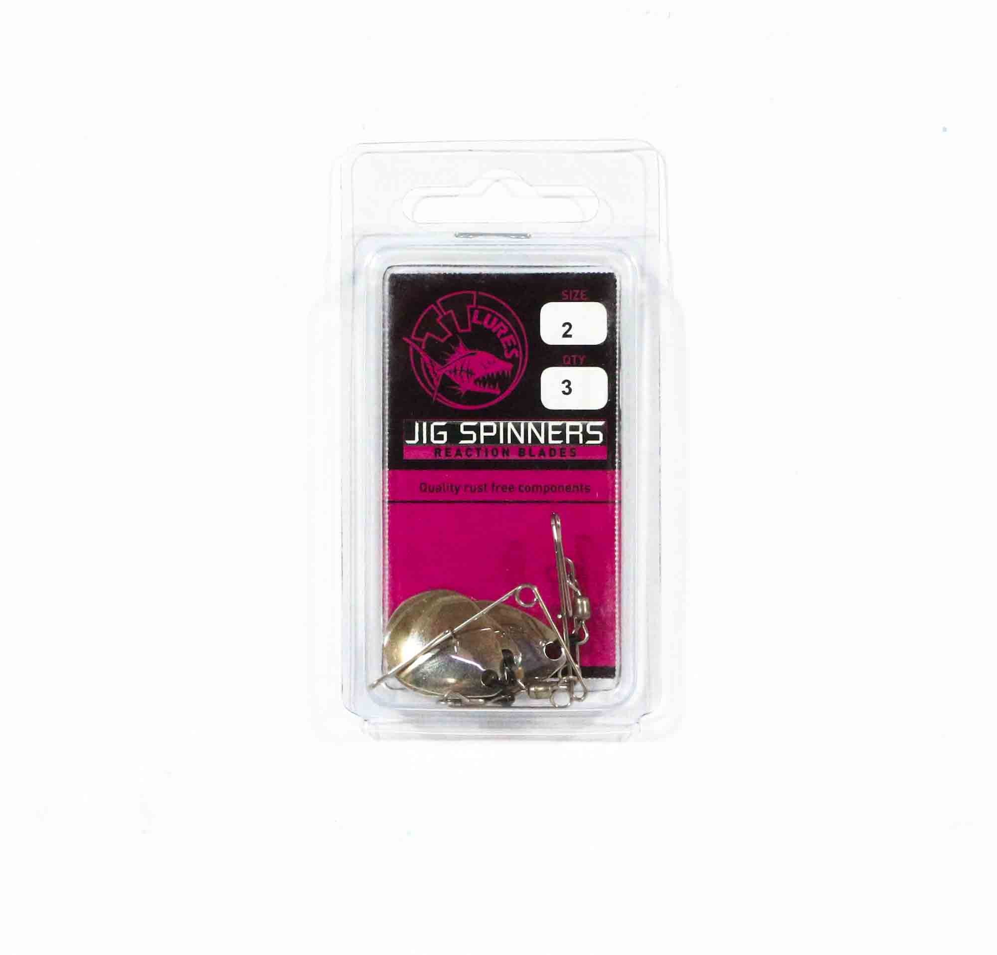 Tackle Tactics Jig Spinner Size 2 3/pack Nickel Colorado (5805)