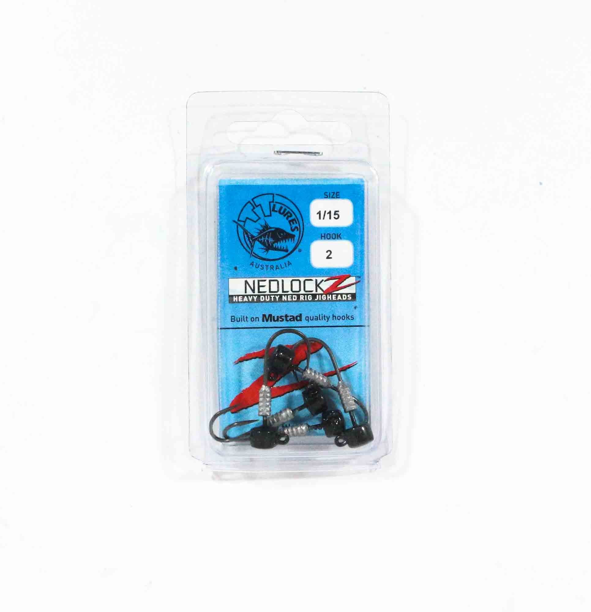 Tackle Tactics TT Nedlockz HD Jig Head Green Pumpkin 1/15 2 5/pack(7403)