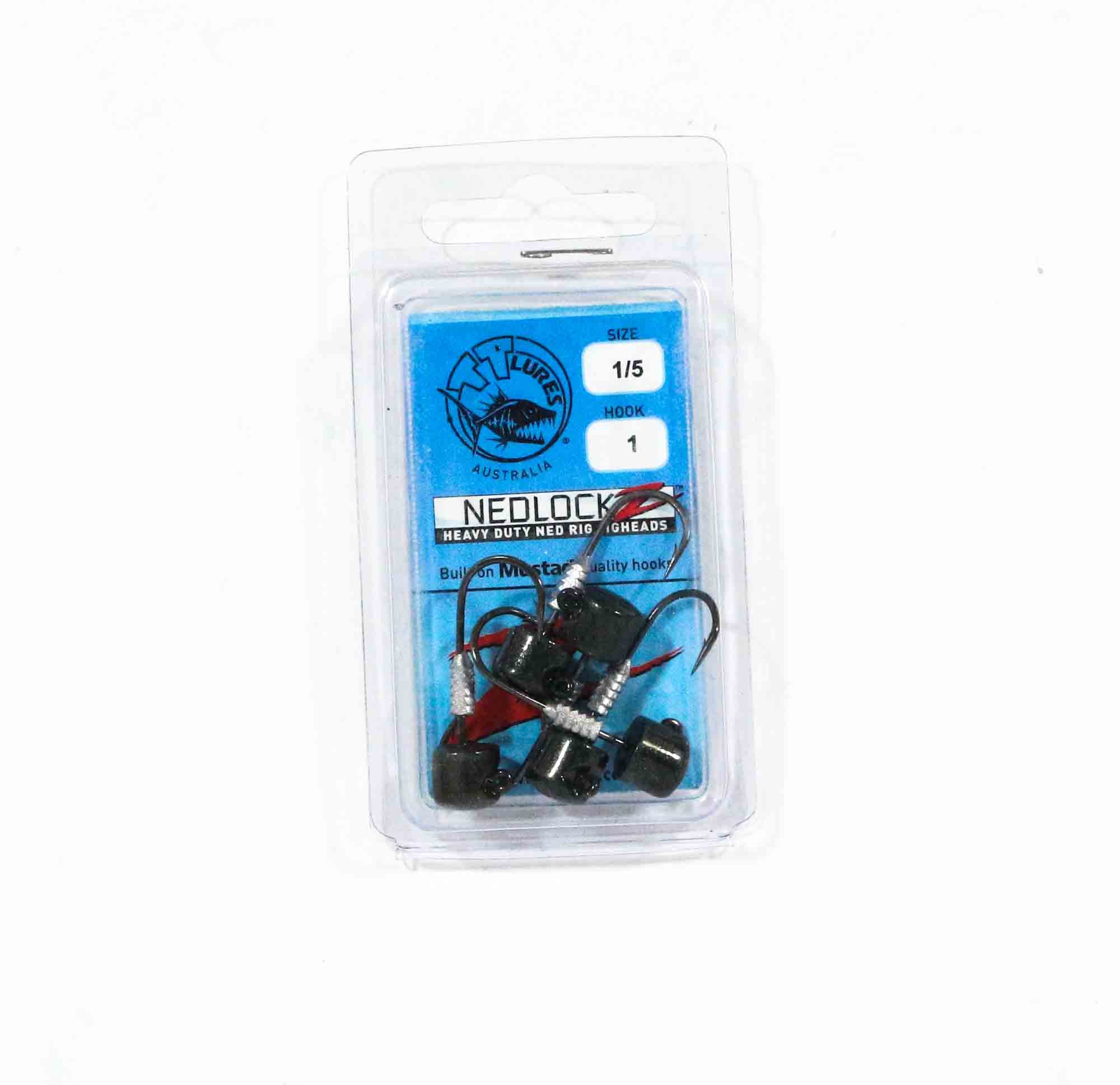Tackle Tactics TT Nedlockz HD Jig Head Green Pumpkin 1/5 1 5/pack (7465)