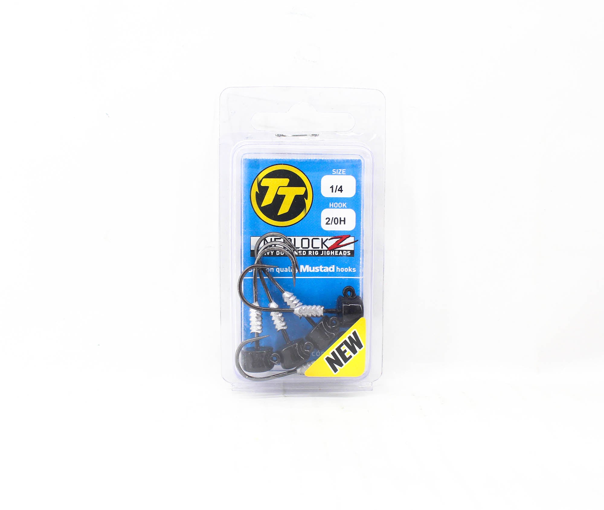 Tackle Tactics TT Nedlockz HD Jig Head Black 1/4 oz 2/0H 5/pack (7656)