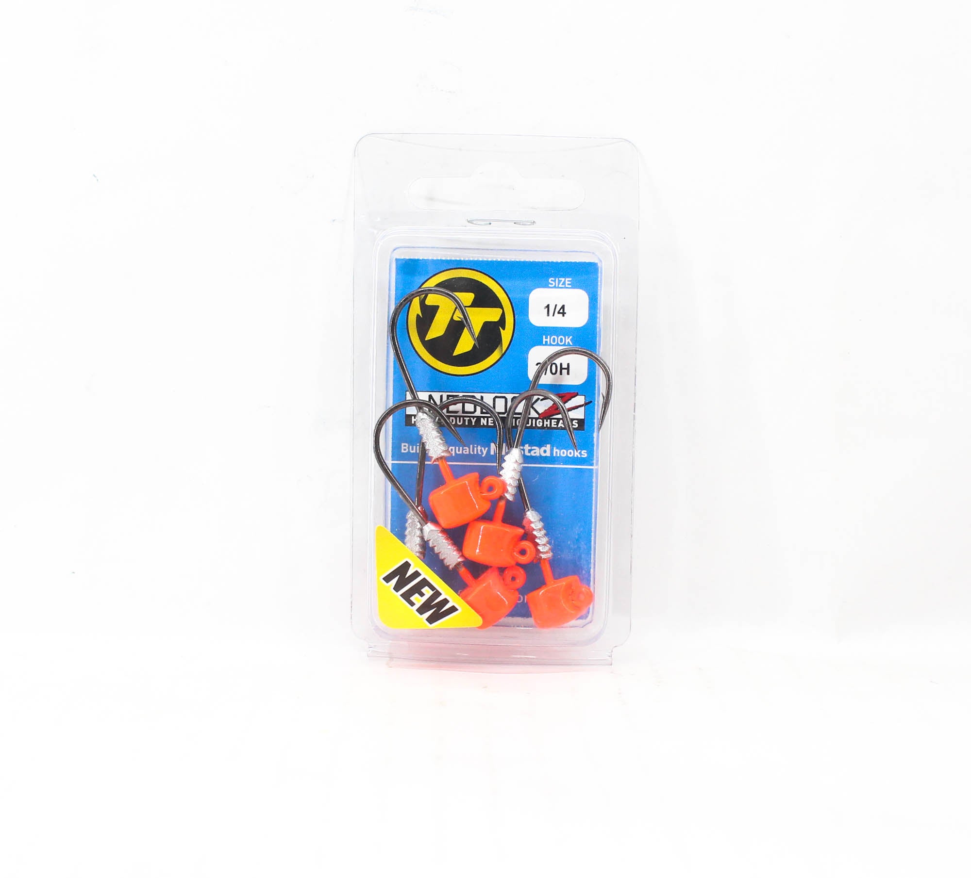Tackle Tactics TT Nedlockz HD Jig Head Orange 1/4 oz 3/0H 5/pack (7717)