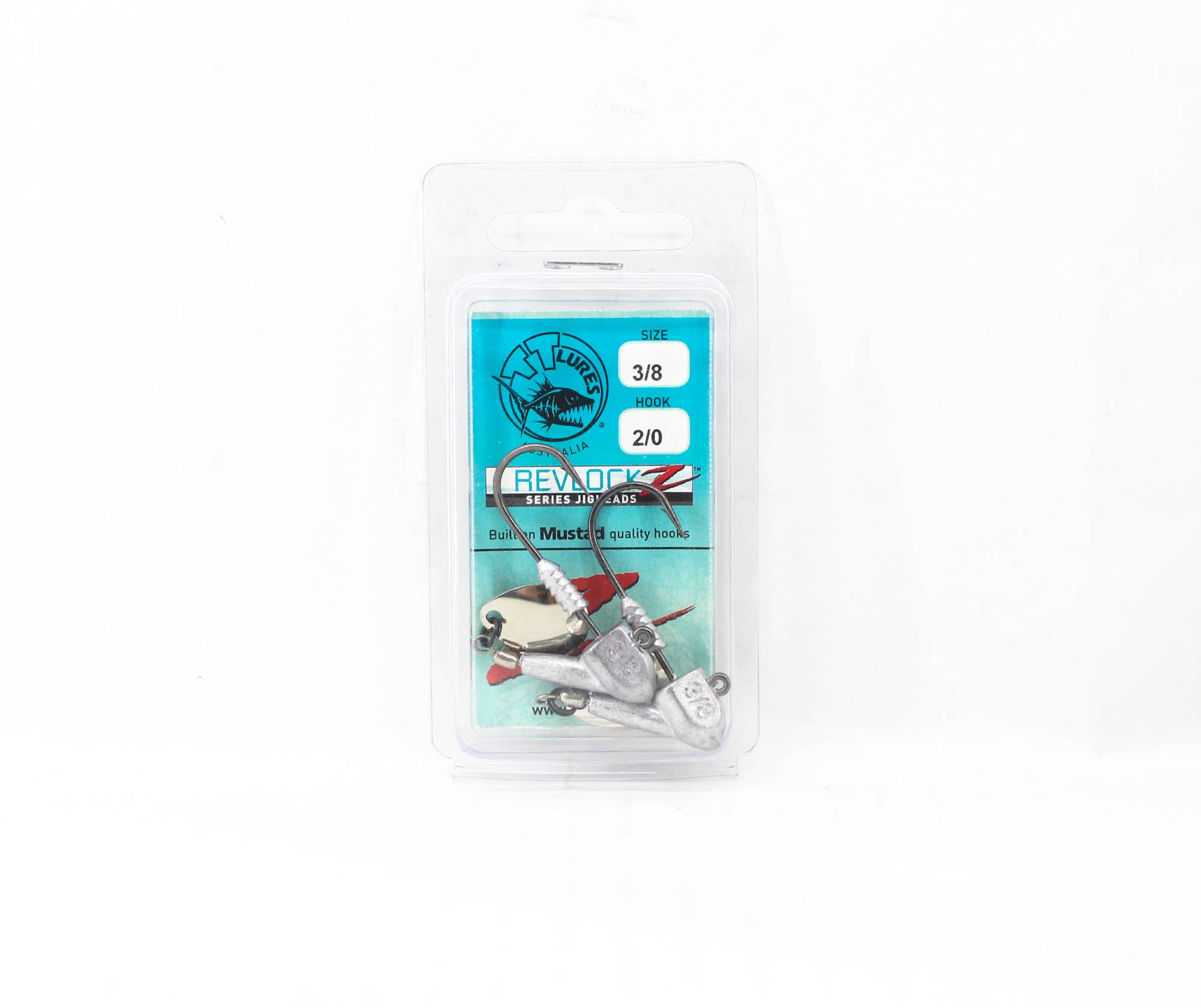 Tackle Tactics Revlockz HD NC Jig Head 3/8 oz 2/0 2/pack (9452)