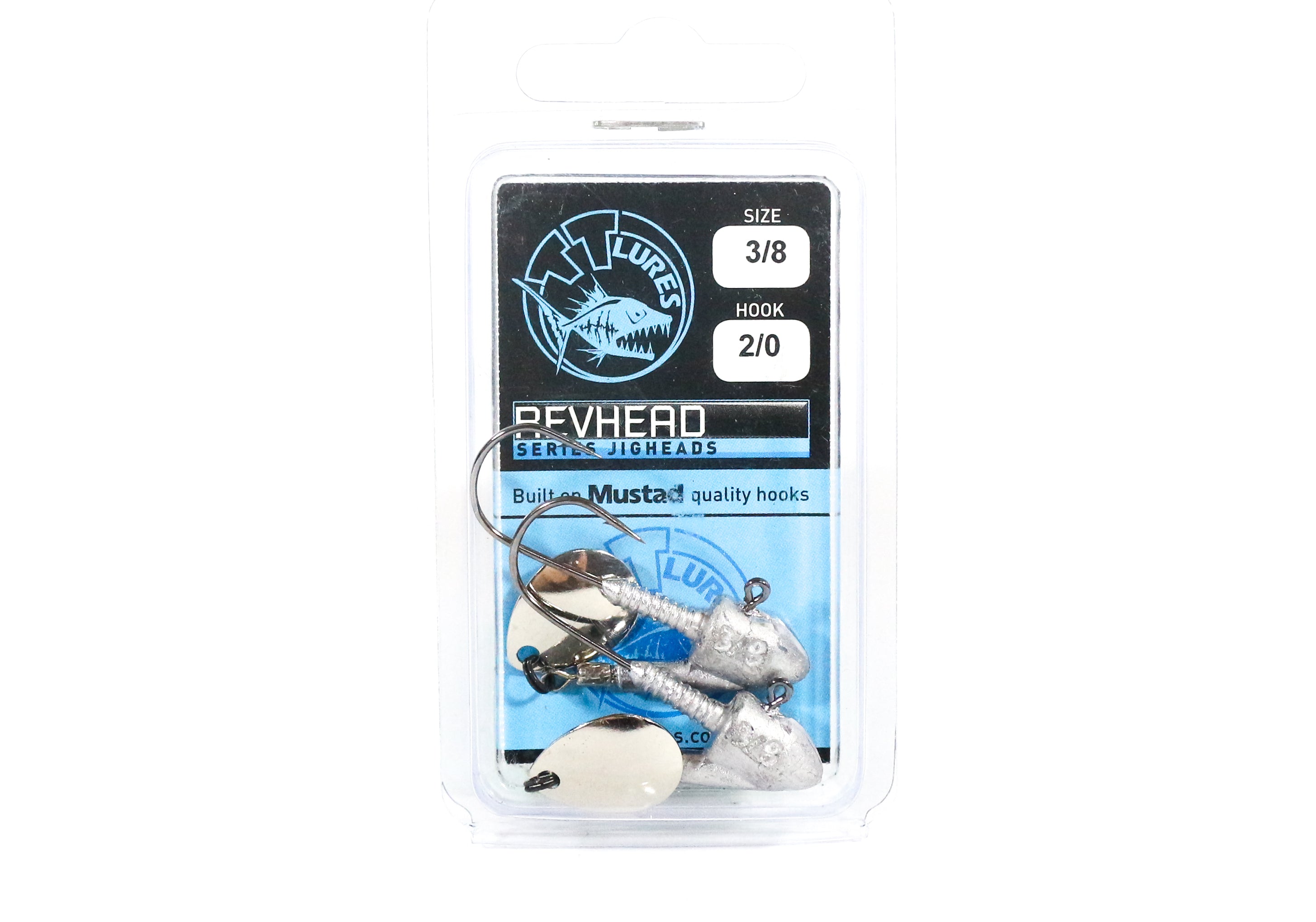 Tackle Tactics TT Rev Head Jig Head Nickel Colorado 3/8 oz 2/0 (2360)