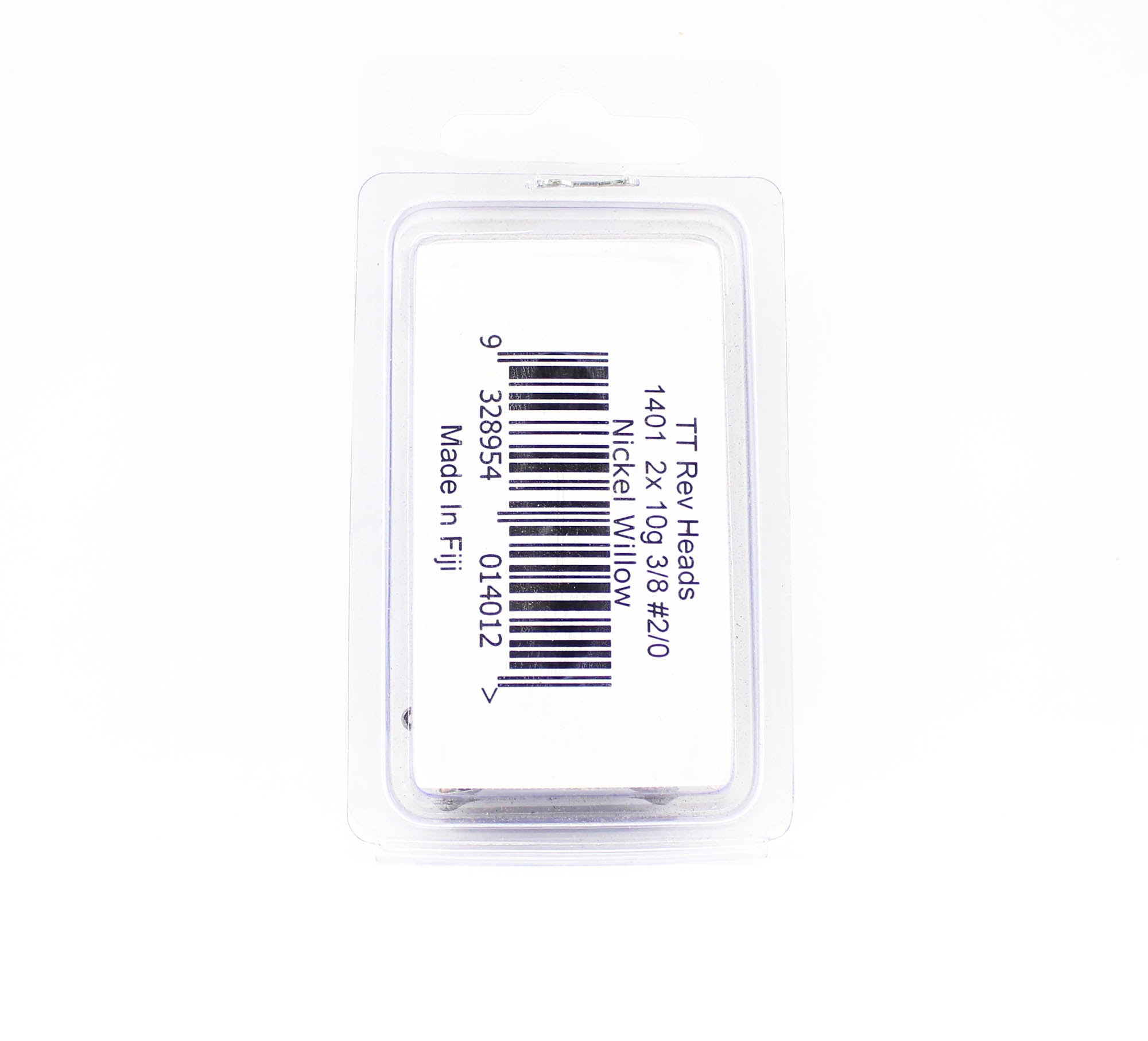 Tackle Tactics TT Rev Head Jig Head Nickel Willow 3/8 oz 2/0 (4012)