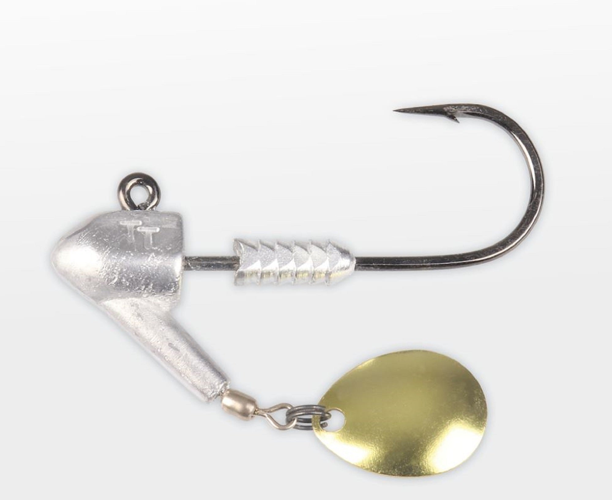 Tackle Tactics TT Rev Head Jig Head Nickel Willow 3/8 oz 2/0 (4012)