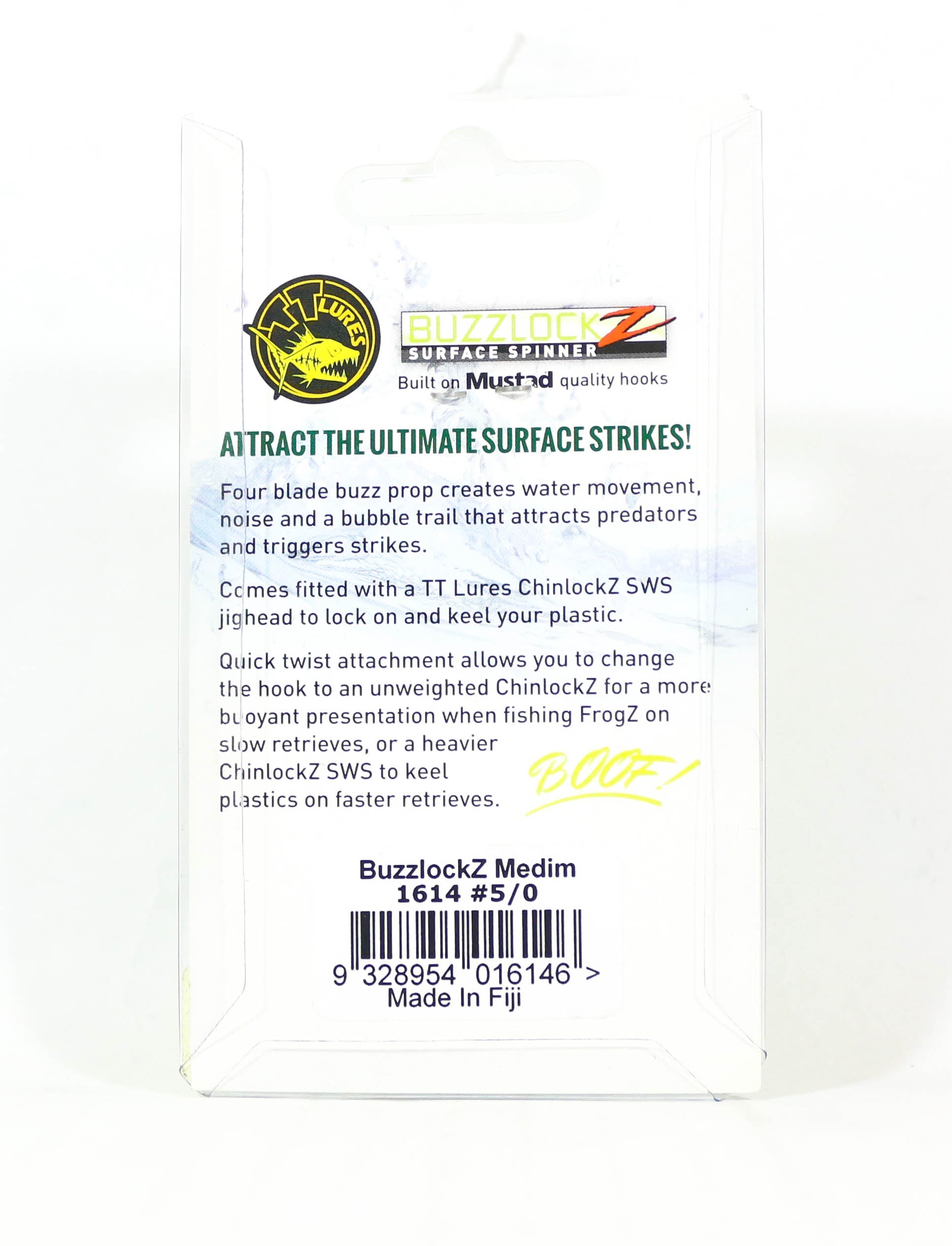 Tackle Tactics TT Buzzlockz Medium 5/0 1/pack (6146)