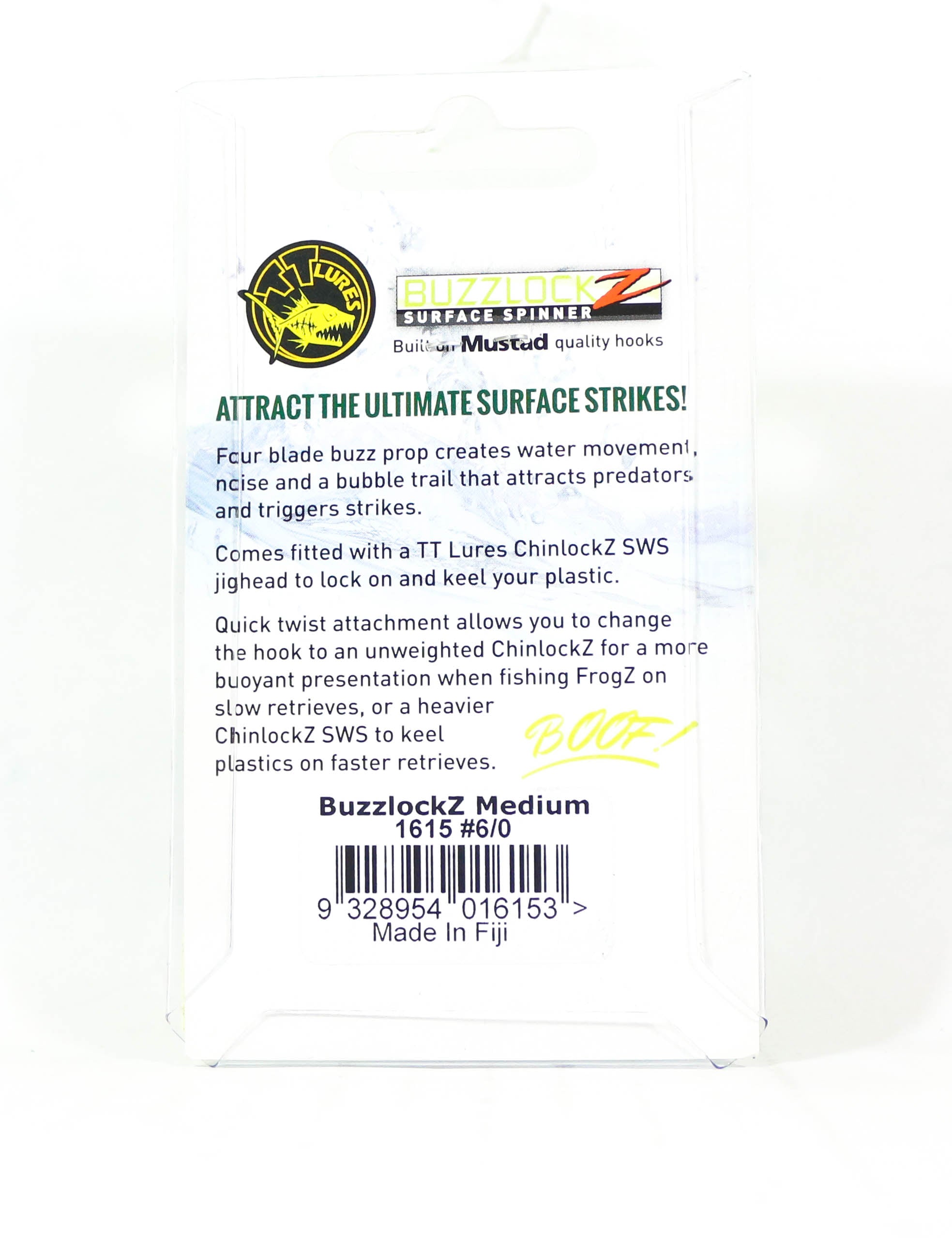 Tackle Tactics TT Buzzlockz Medium 6/0 1/pack (6153)