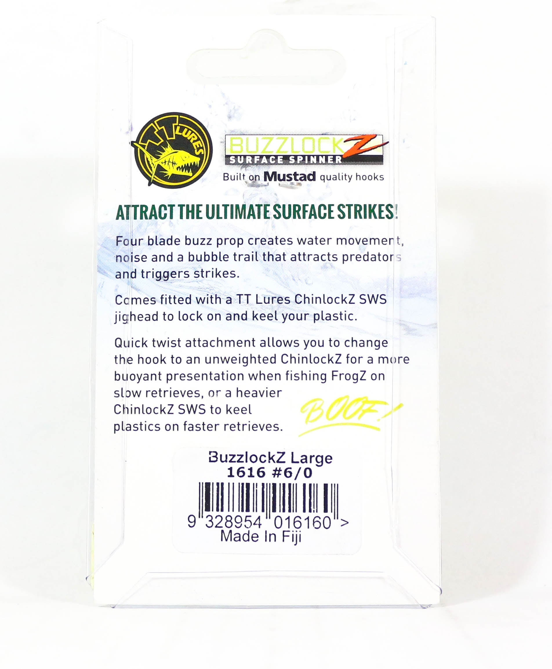 Tackle Tactics TT Buzzlockz Large 6/0 1/pack (6160)