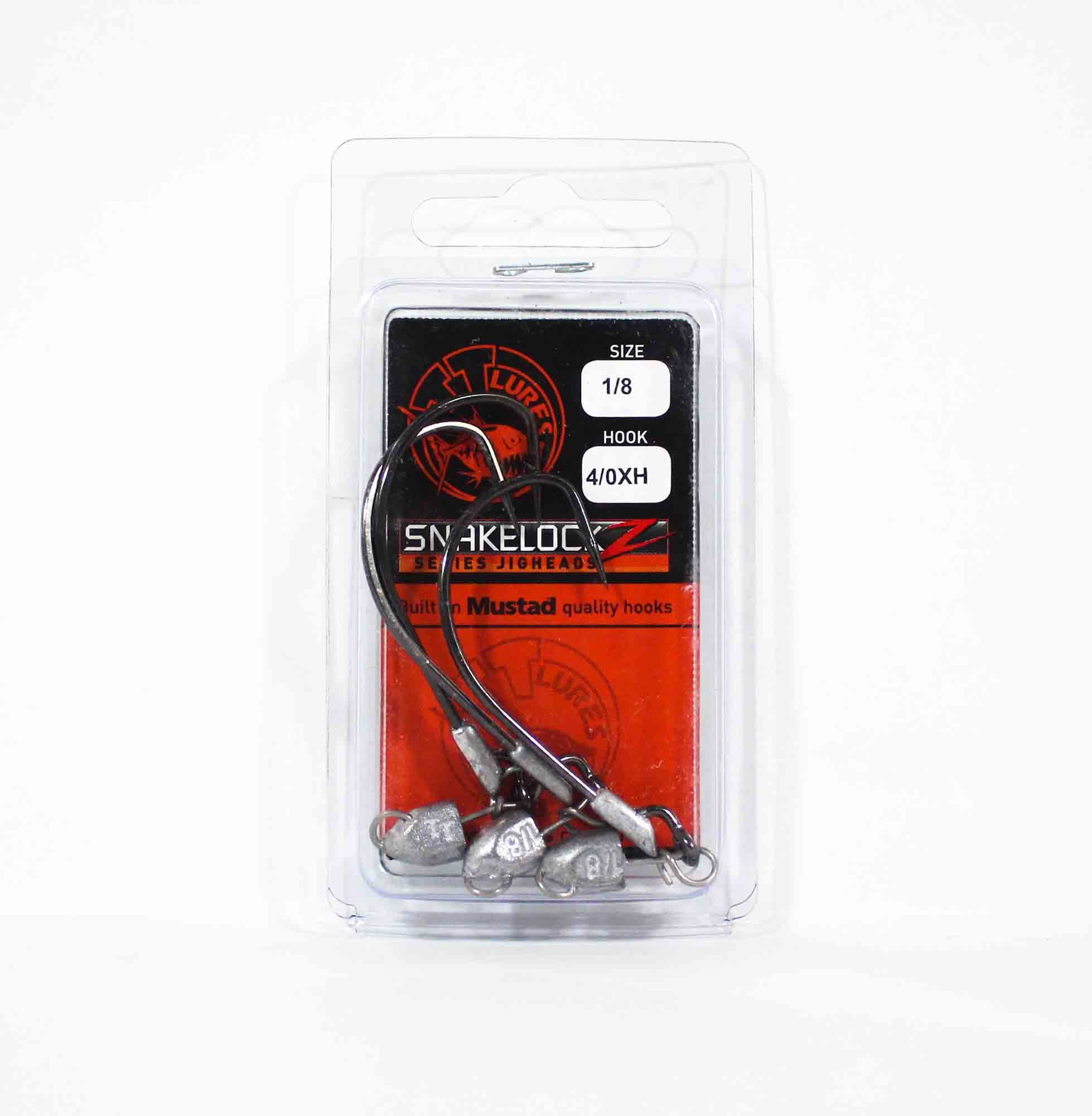 Tackle Tactics TT SnakelockZ Jig Head 1/8 oz 4/0 XH 3/pack (6511)