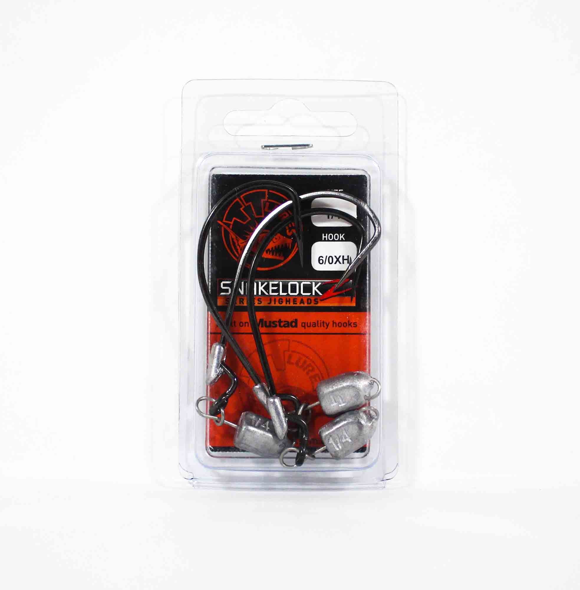 Tackle Tactics TT SnakelockZ Jig Head 1/4 oz 6/0 XH 3/pack (6580)