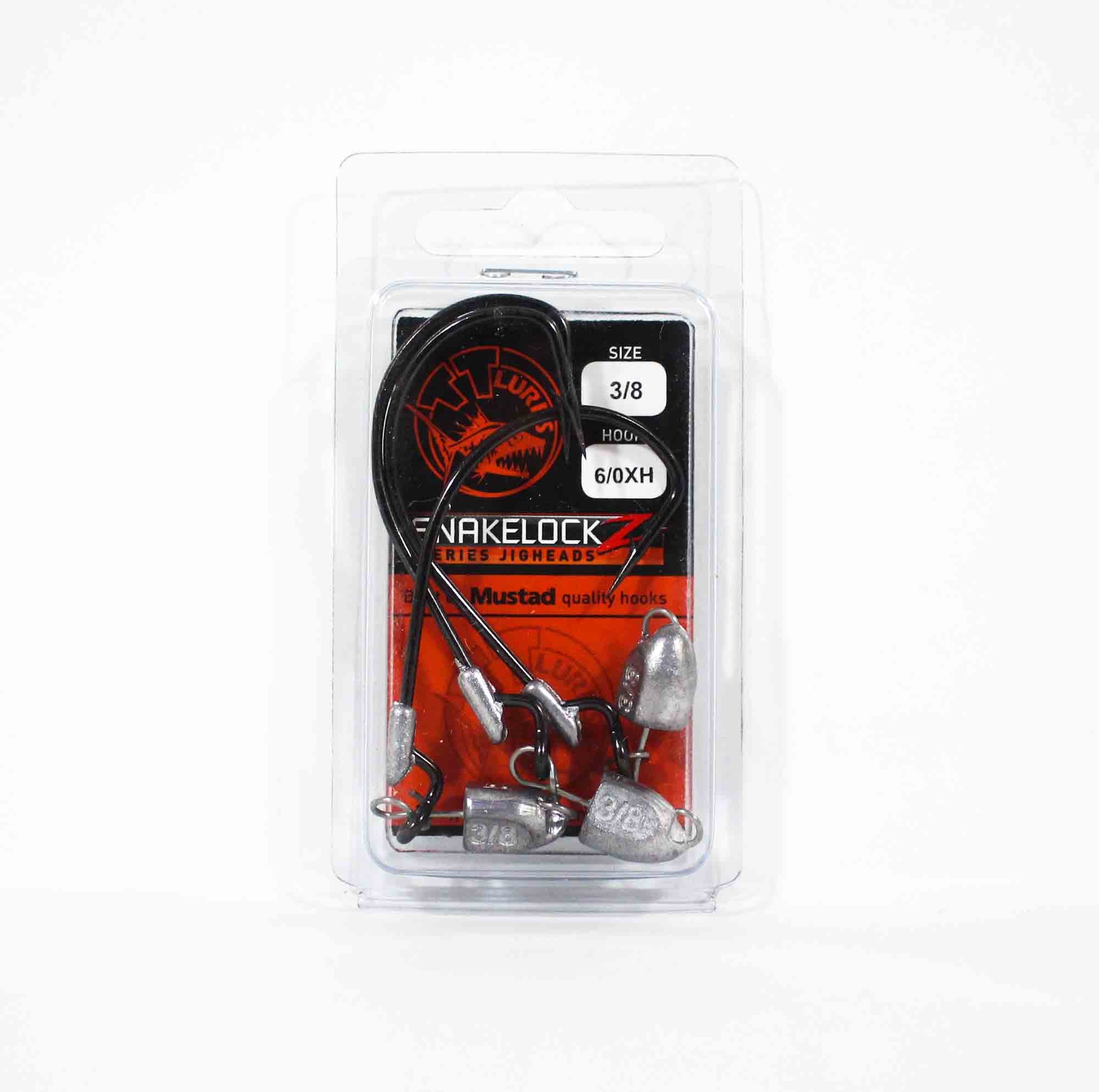 Tackle Tactics TT SnakelockZ Jig Head 3/8 oz 6/0 XH 3/pack (6597)