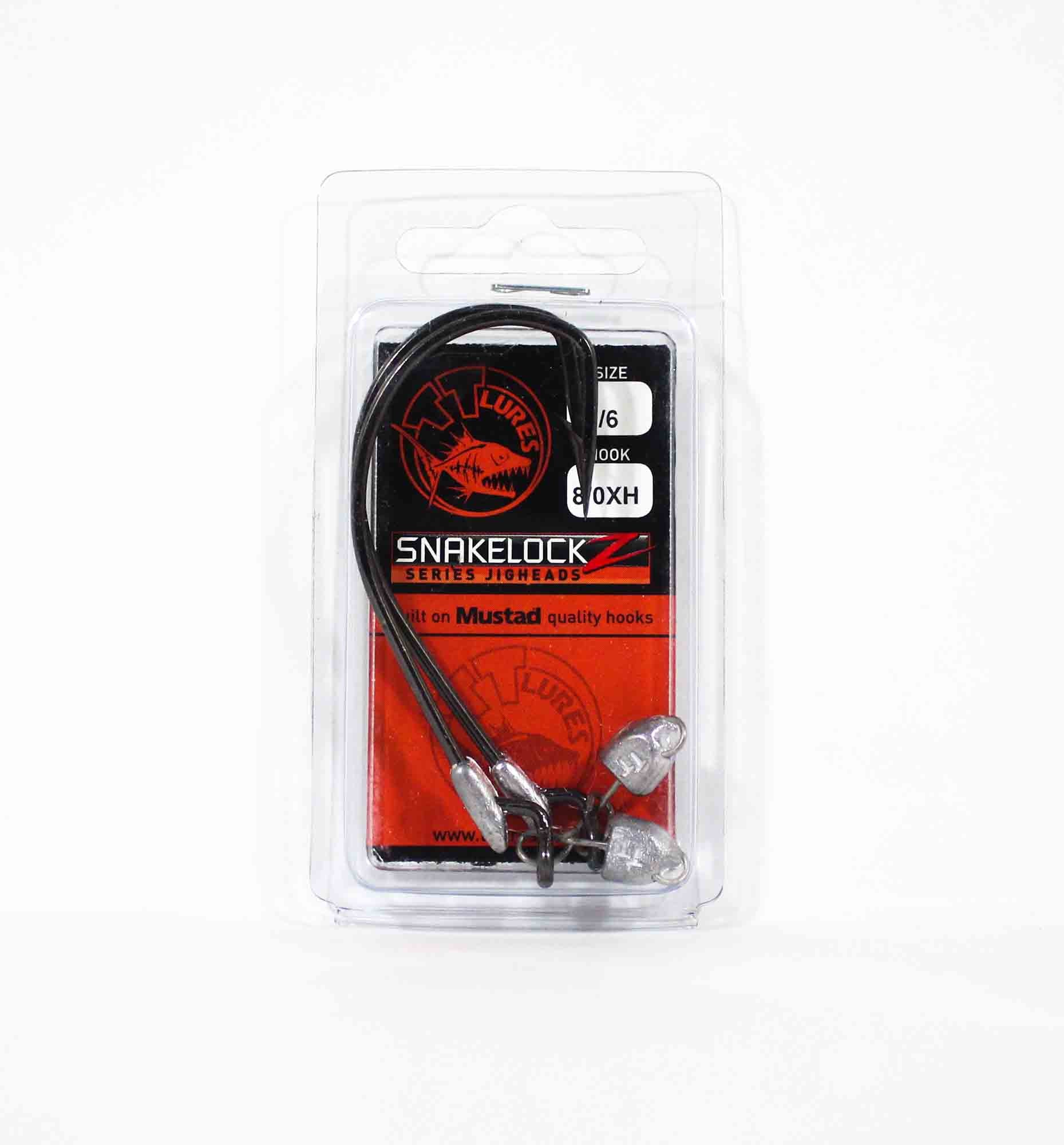 Tackle Tactics TT SnakelockZ Jig Head 1/6 oz 8/0 XH 2/pack (6627)